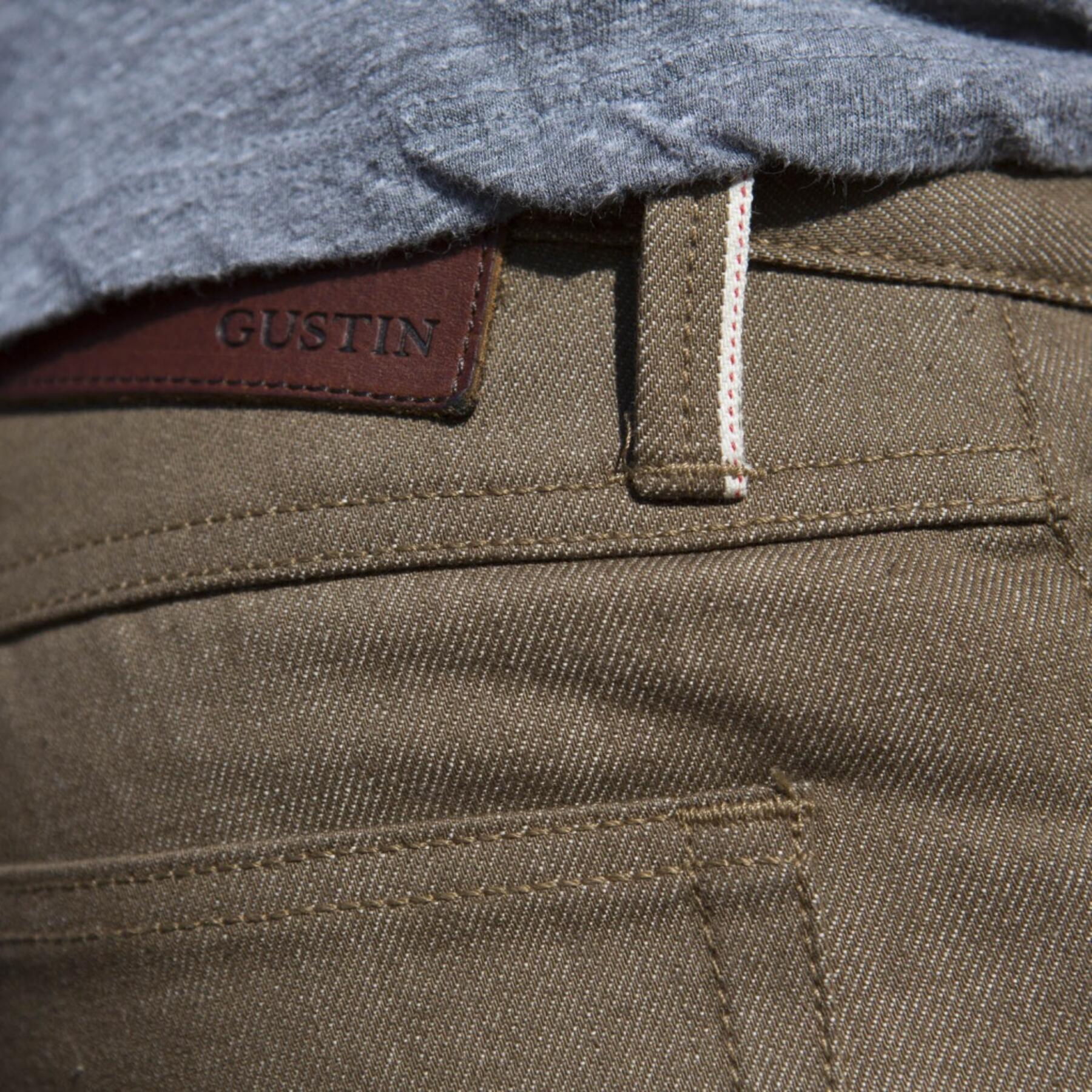 gustin #360 cone khaki selvedge