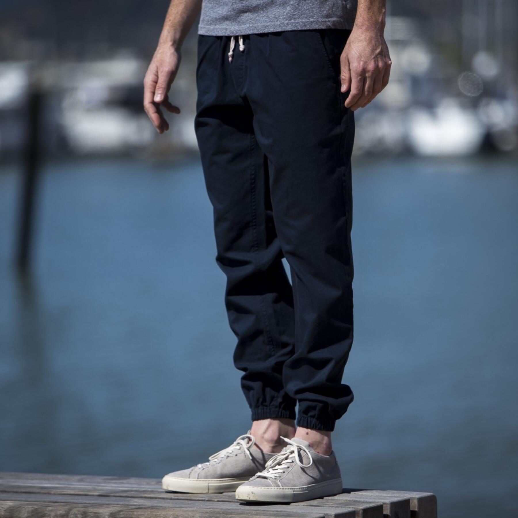 gustin american twill joggers - navy