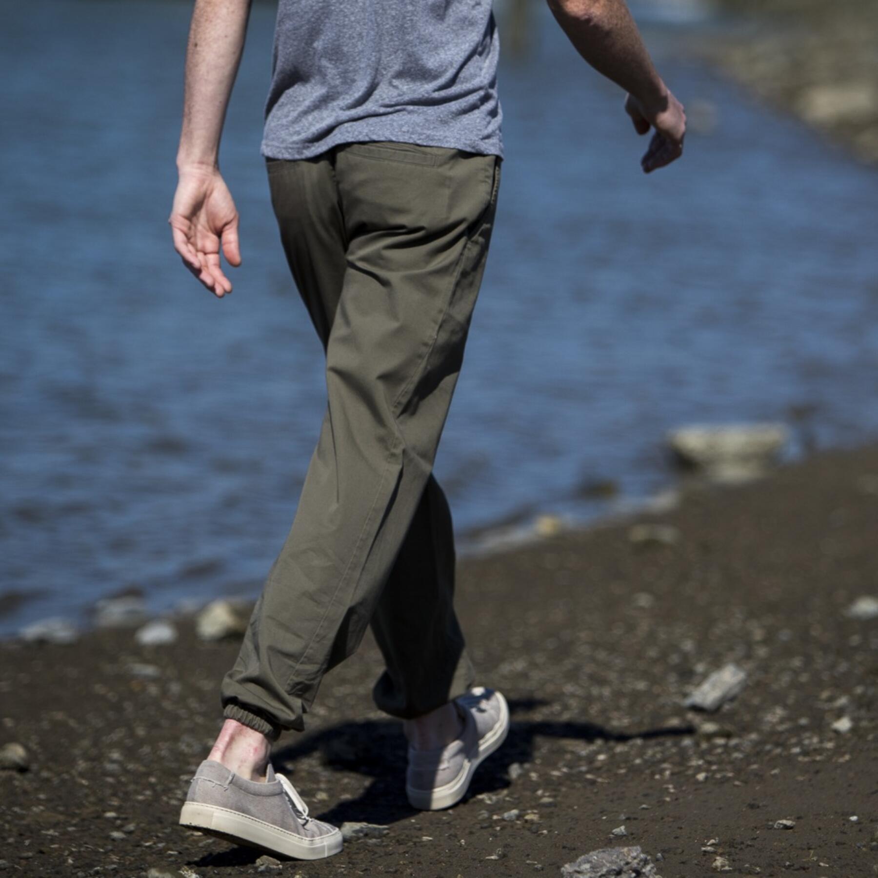 gustin american twill joggers - army