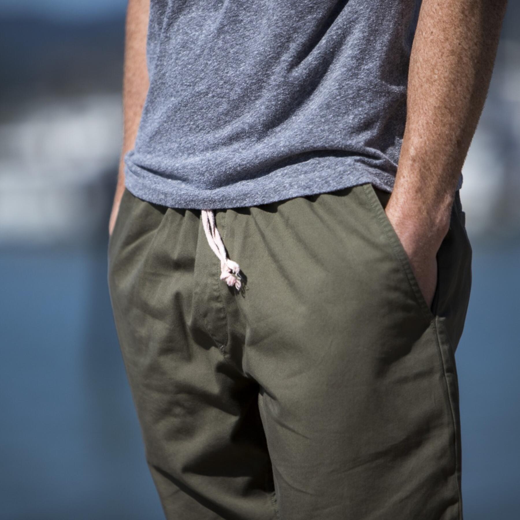 gustin american twill joggers - army