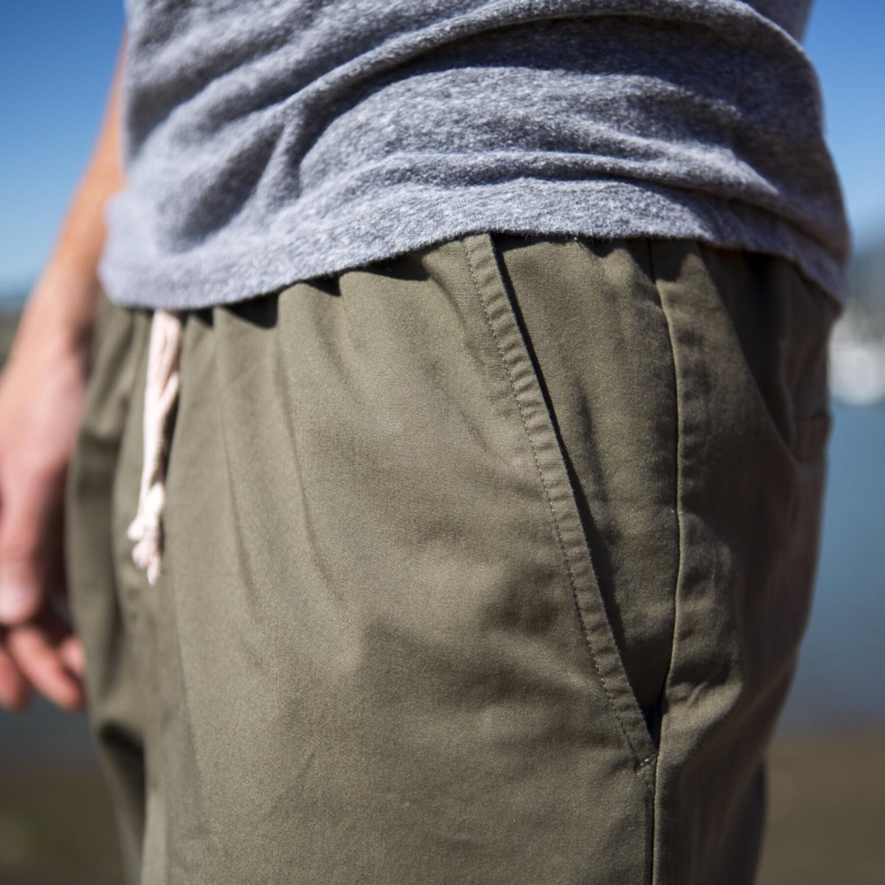 gustin american twill joggers - army