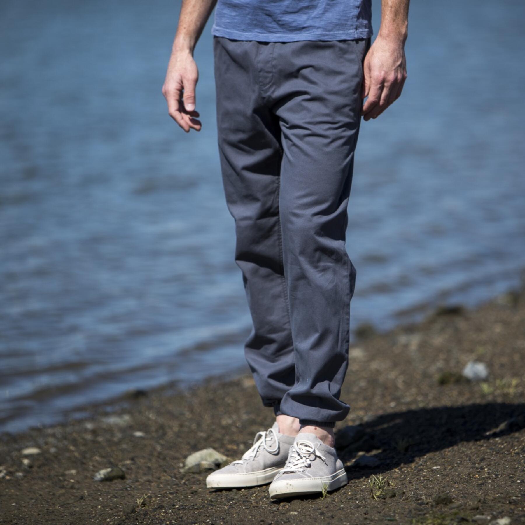 gustin american twill joggers - charcoal