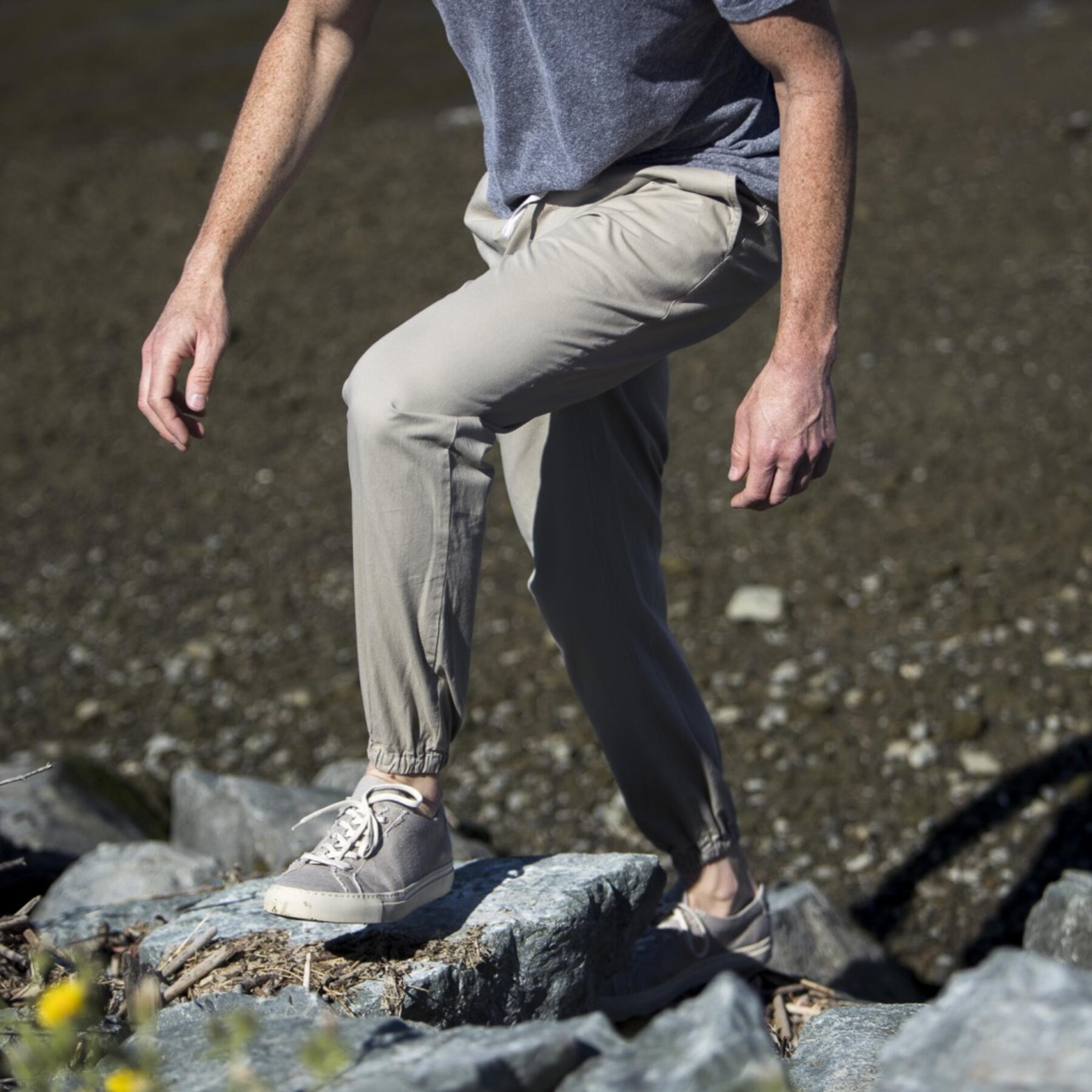 gustin american twill joggers - khaki