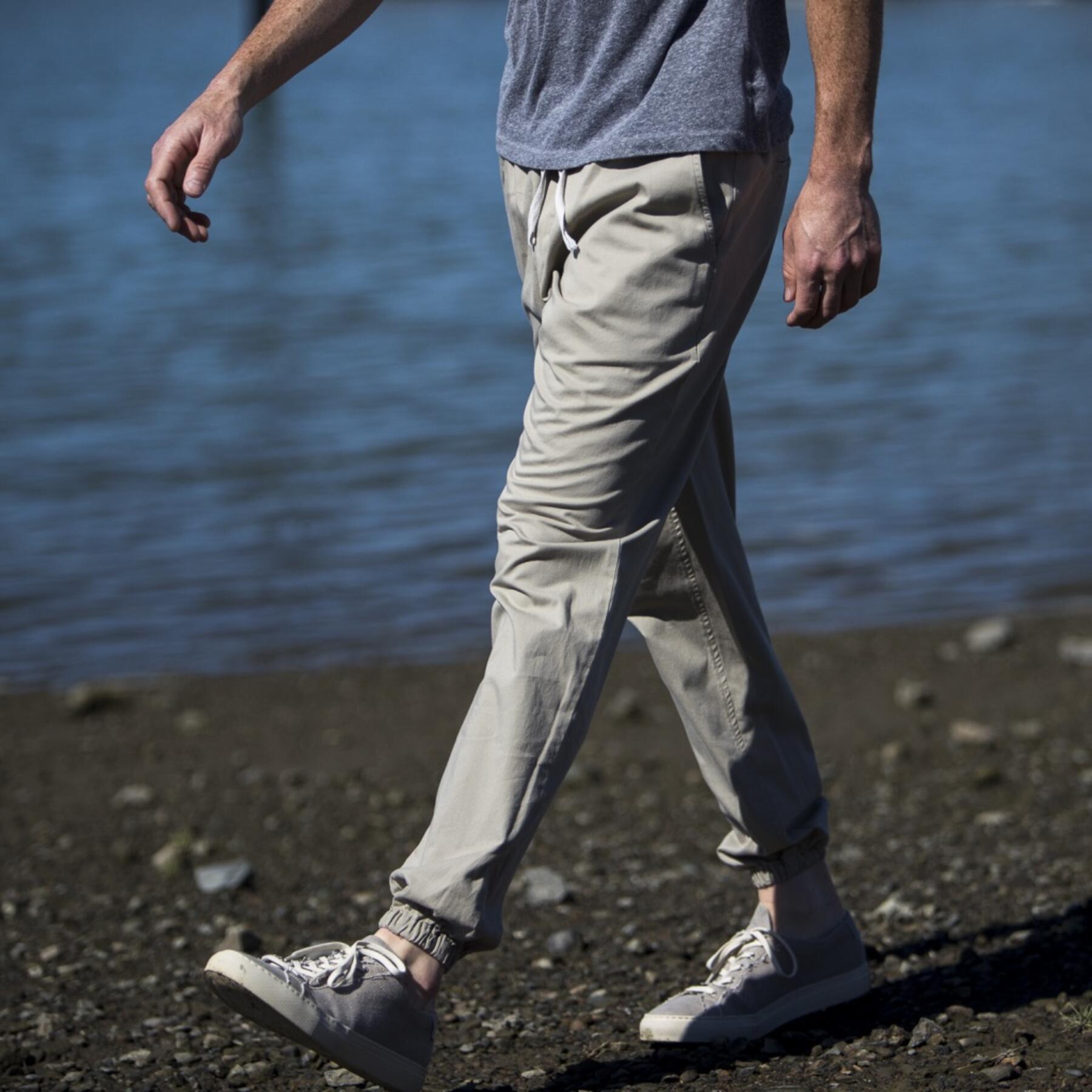 gustin american twill joggers - khaki