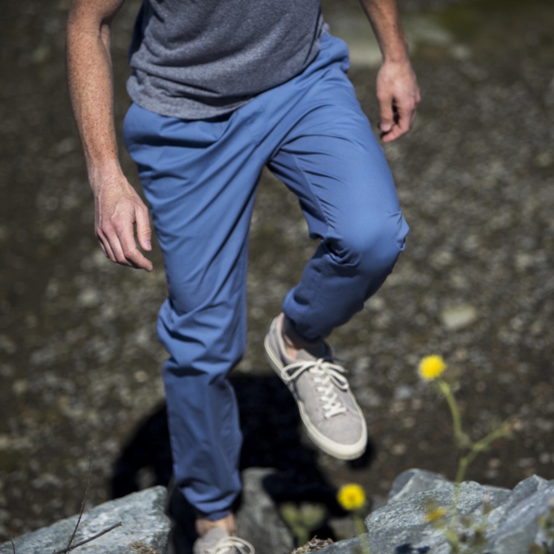 gustin american twill joggers - powder blue