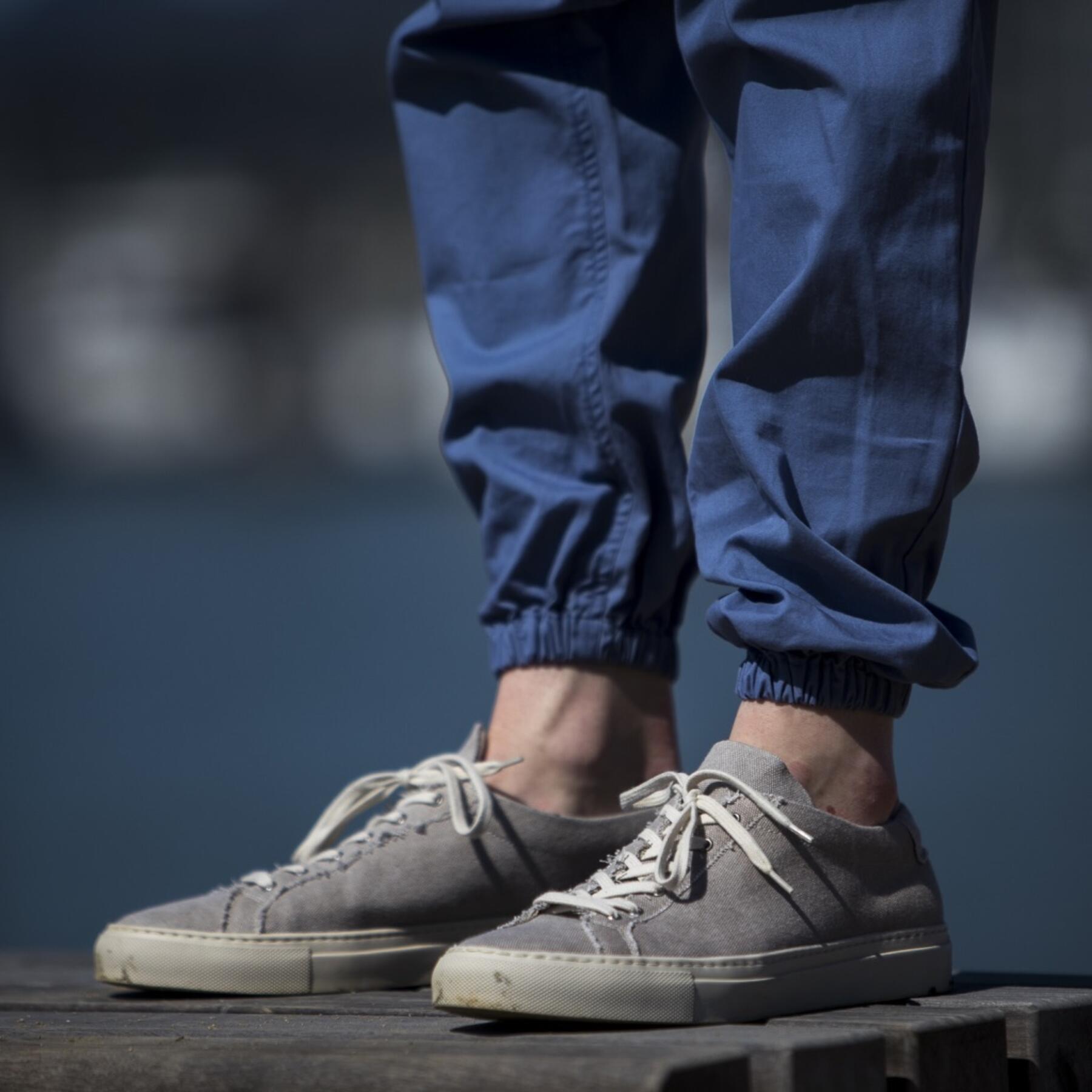 gustin american twill joggers - powder blue