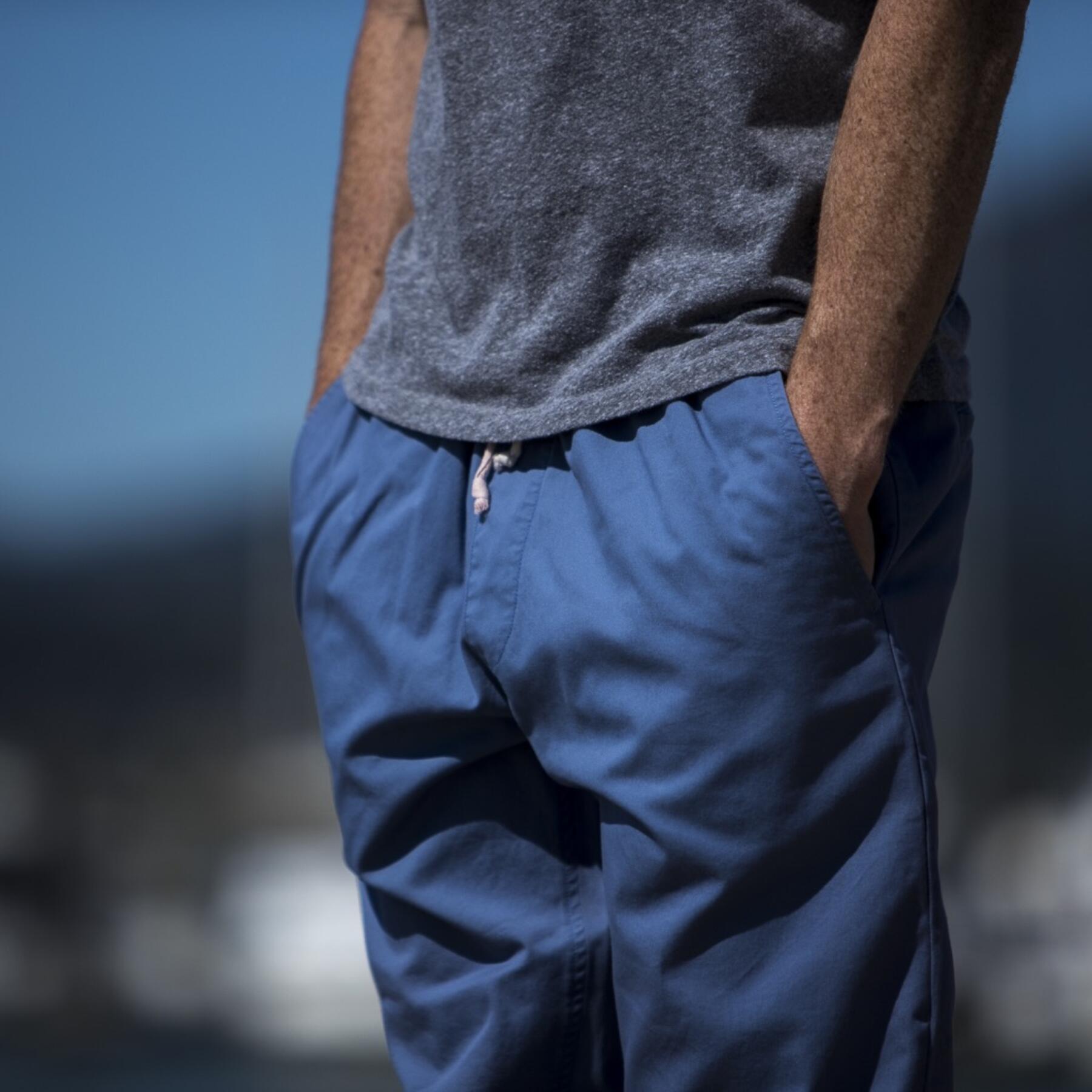 gustin american twill joggers - powder blue