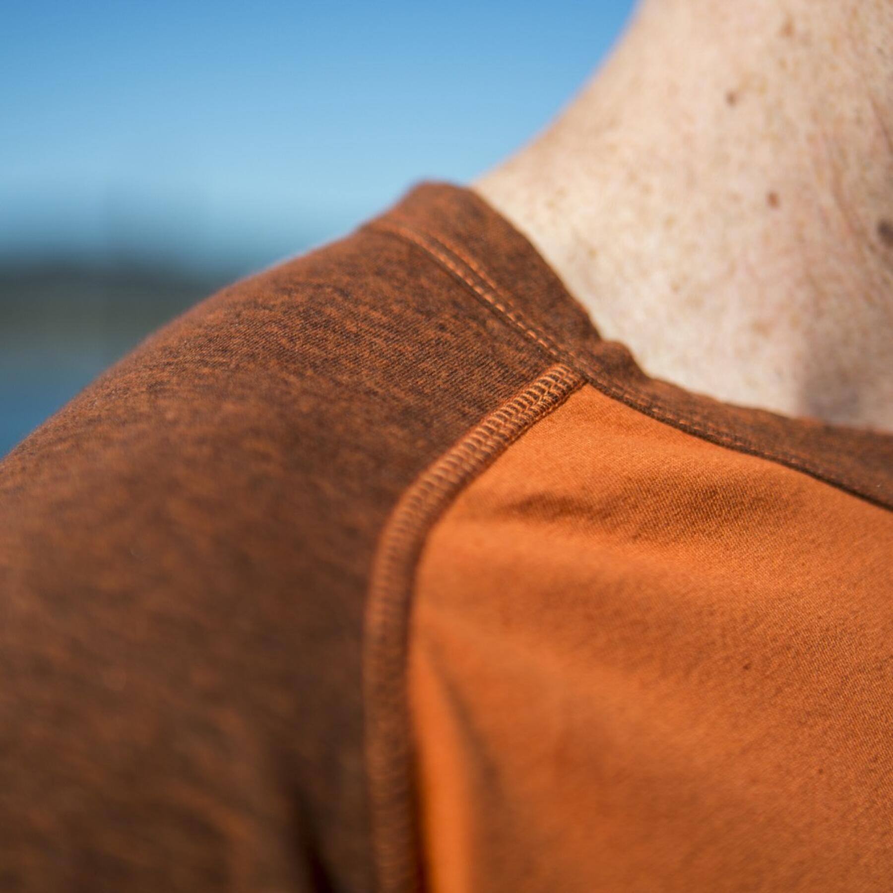gustin orange raglan t-shirt