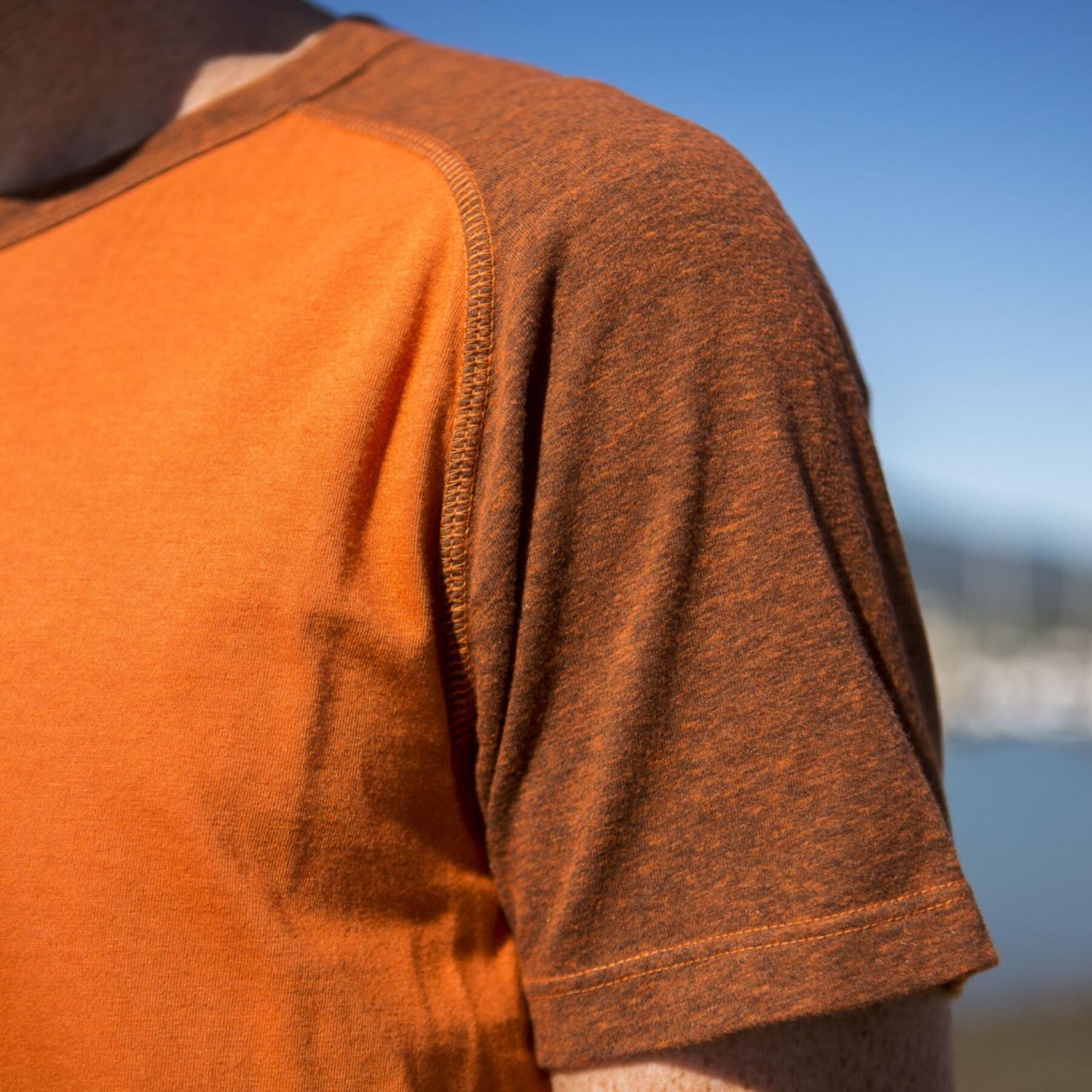 gustin orange raglan t-shirt