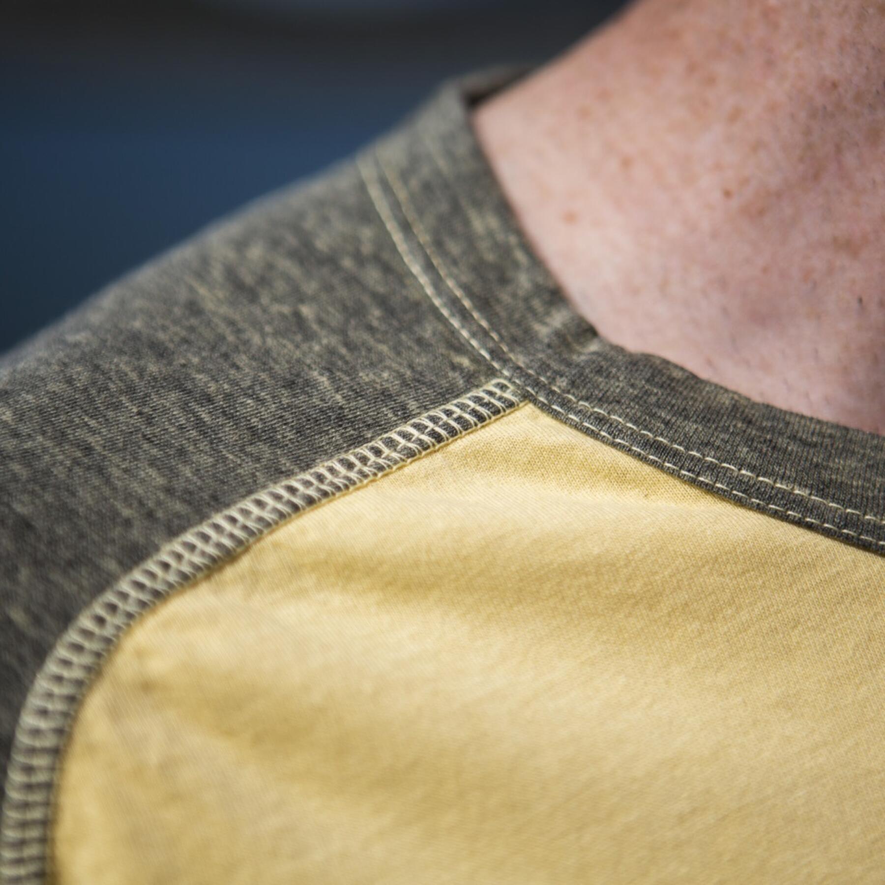 gustin yellow raglan t-shirt