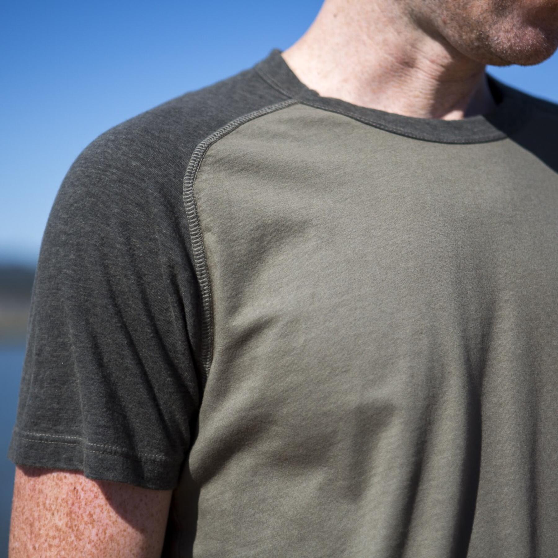 gustin olive drab raglan t-shirt