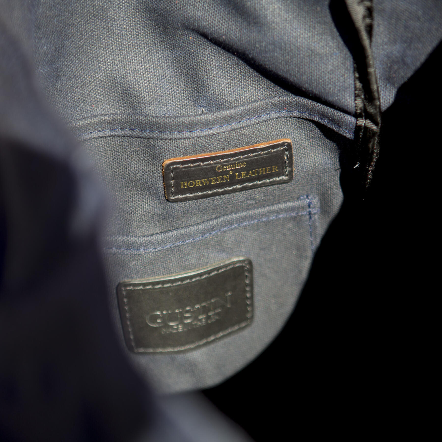 gustin the classic tote - waxed navy