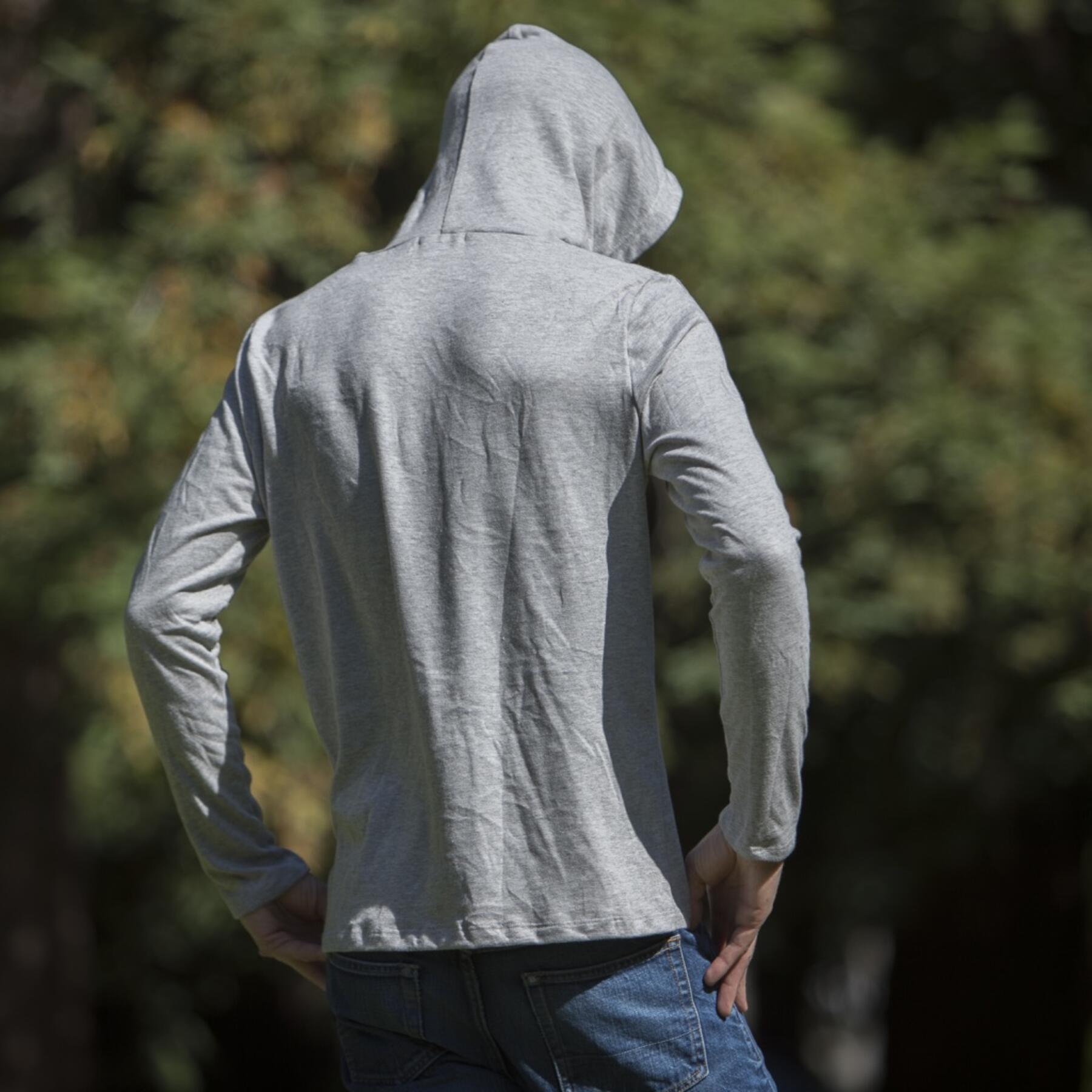 gustin superlight hooded sweatshirt - heather grey