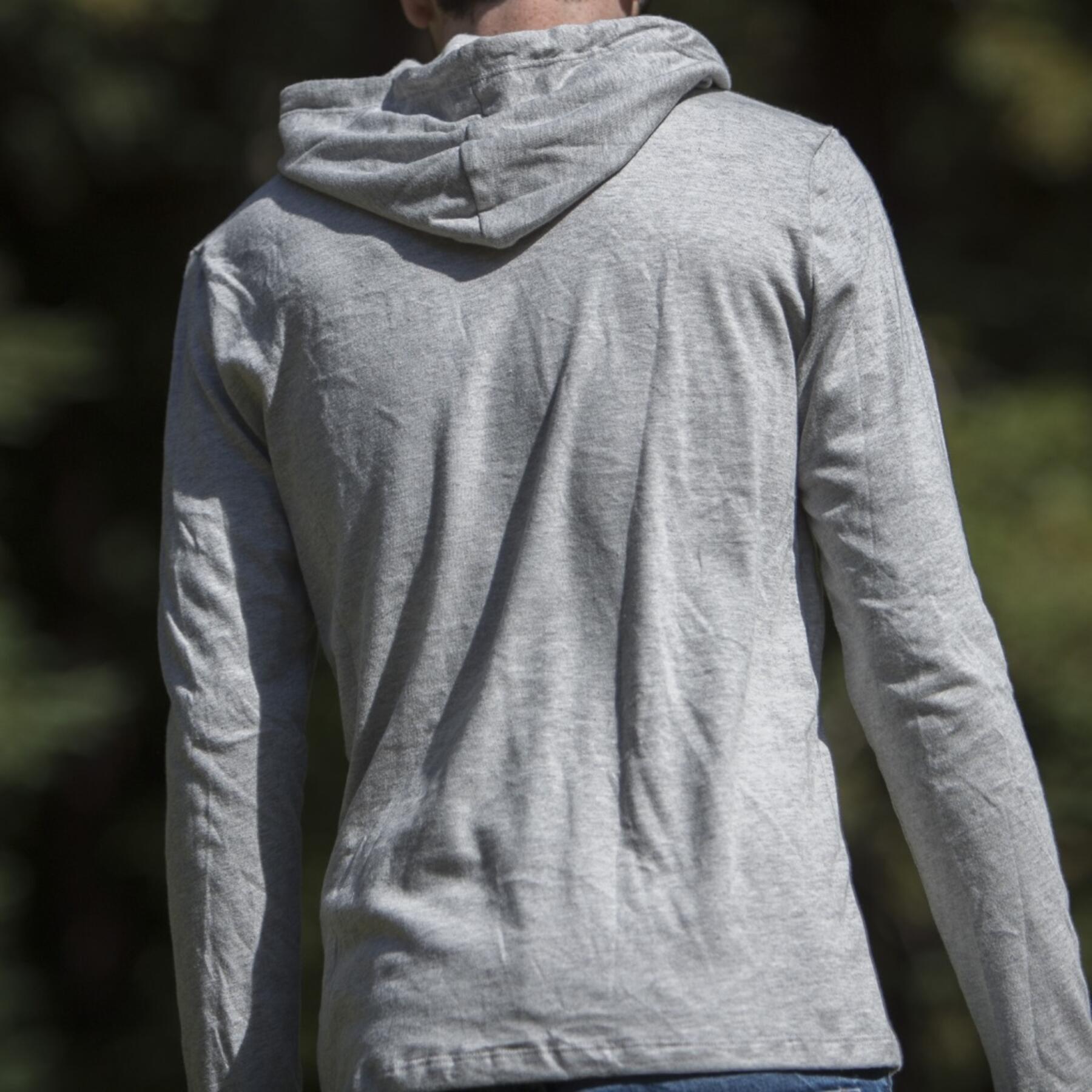 gustin superlight hooded sweatshirt - heather grey