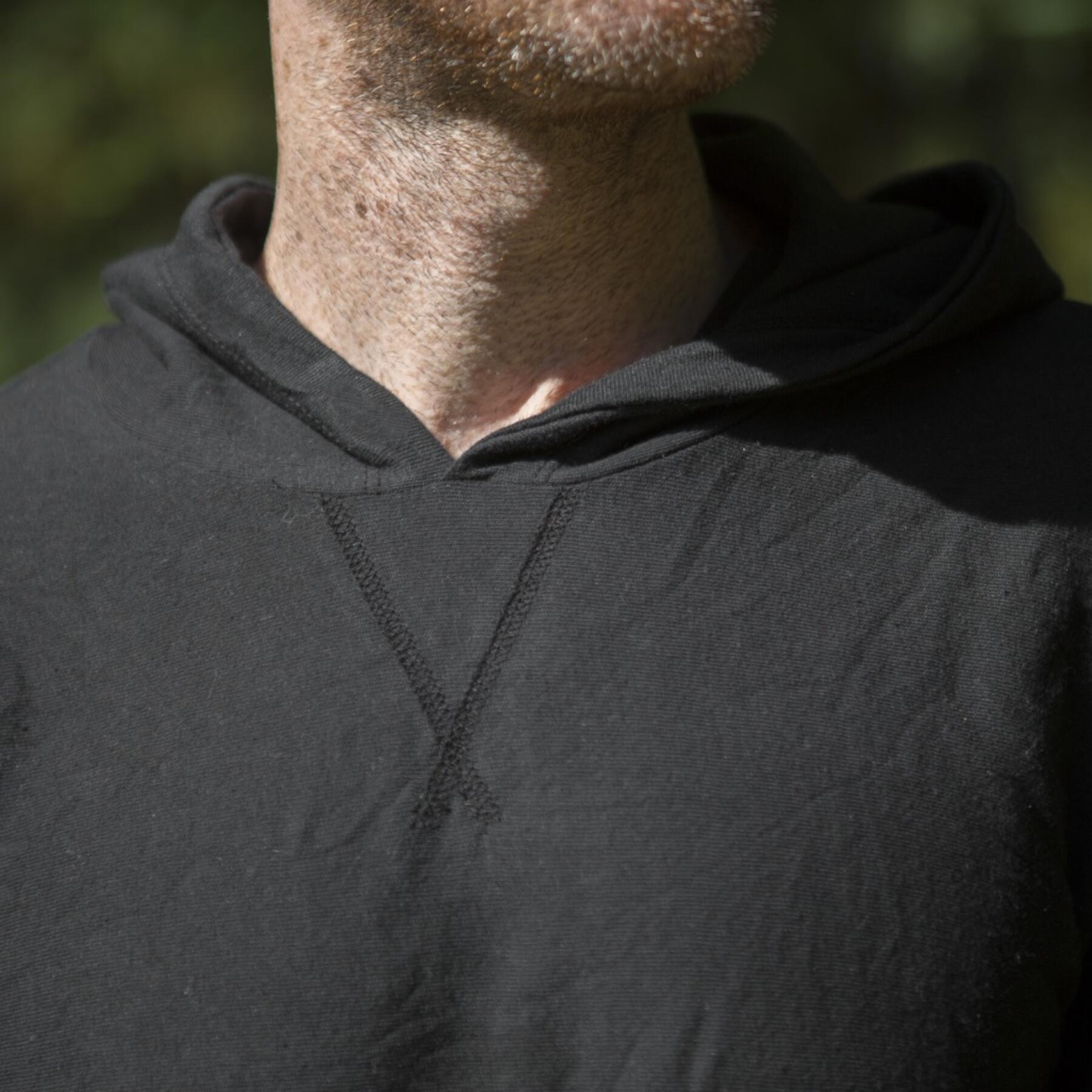 gustin superlight hooded sweatshirt - black