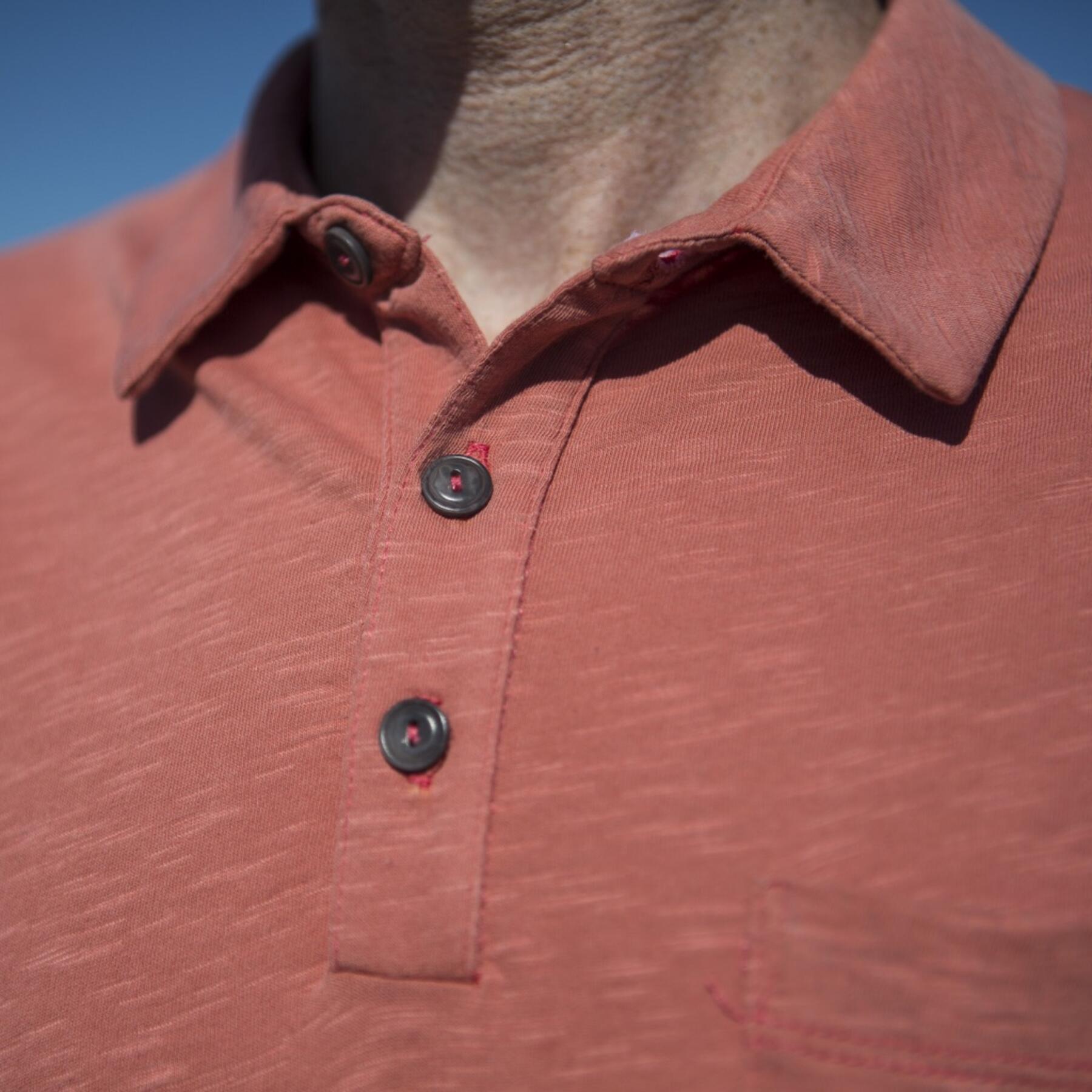 gustin usa polo vintage slub red