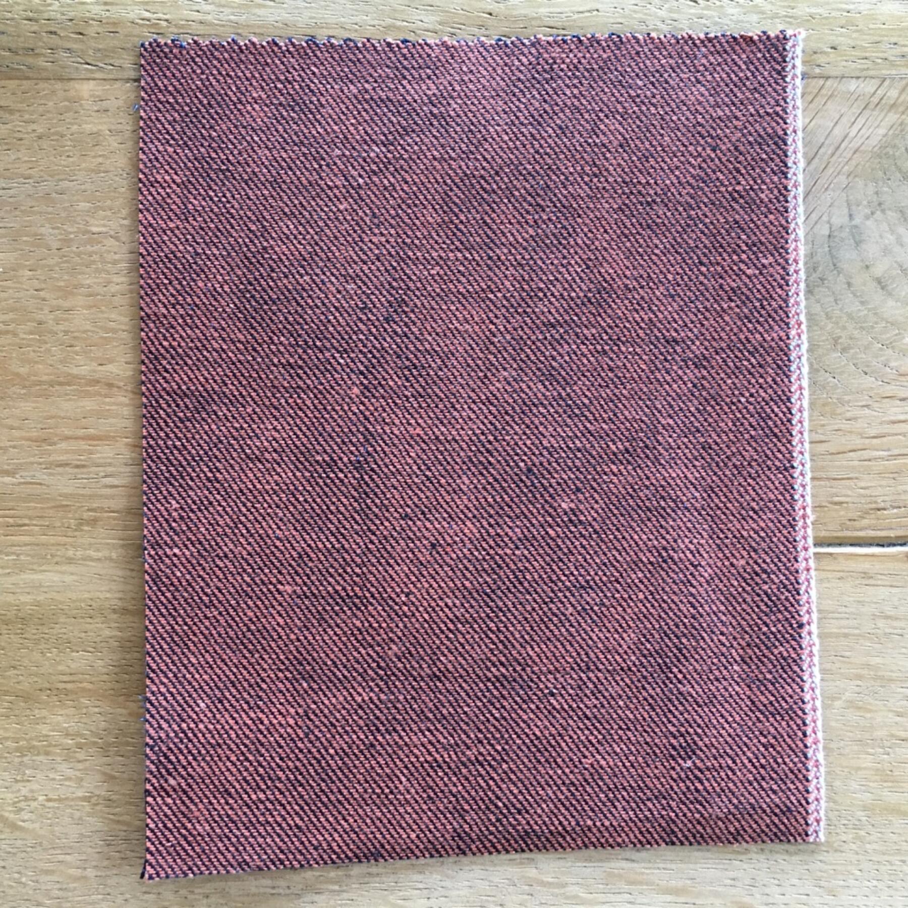 gustin #346 indigo x burnt orange