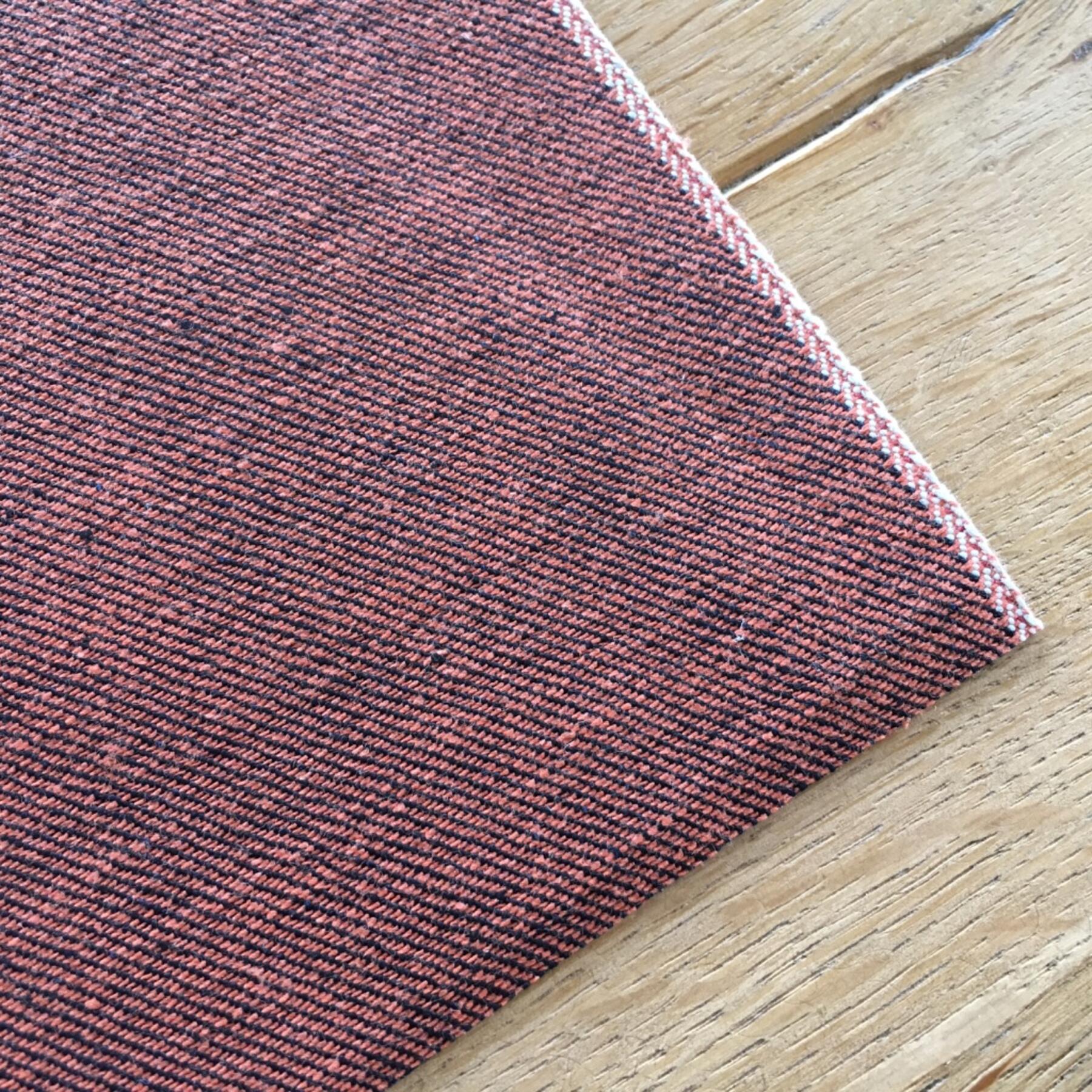 gustin #346 indigo x burnt orange