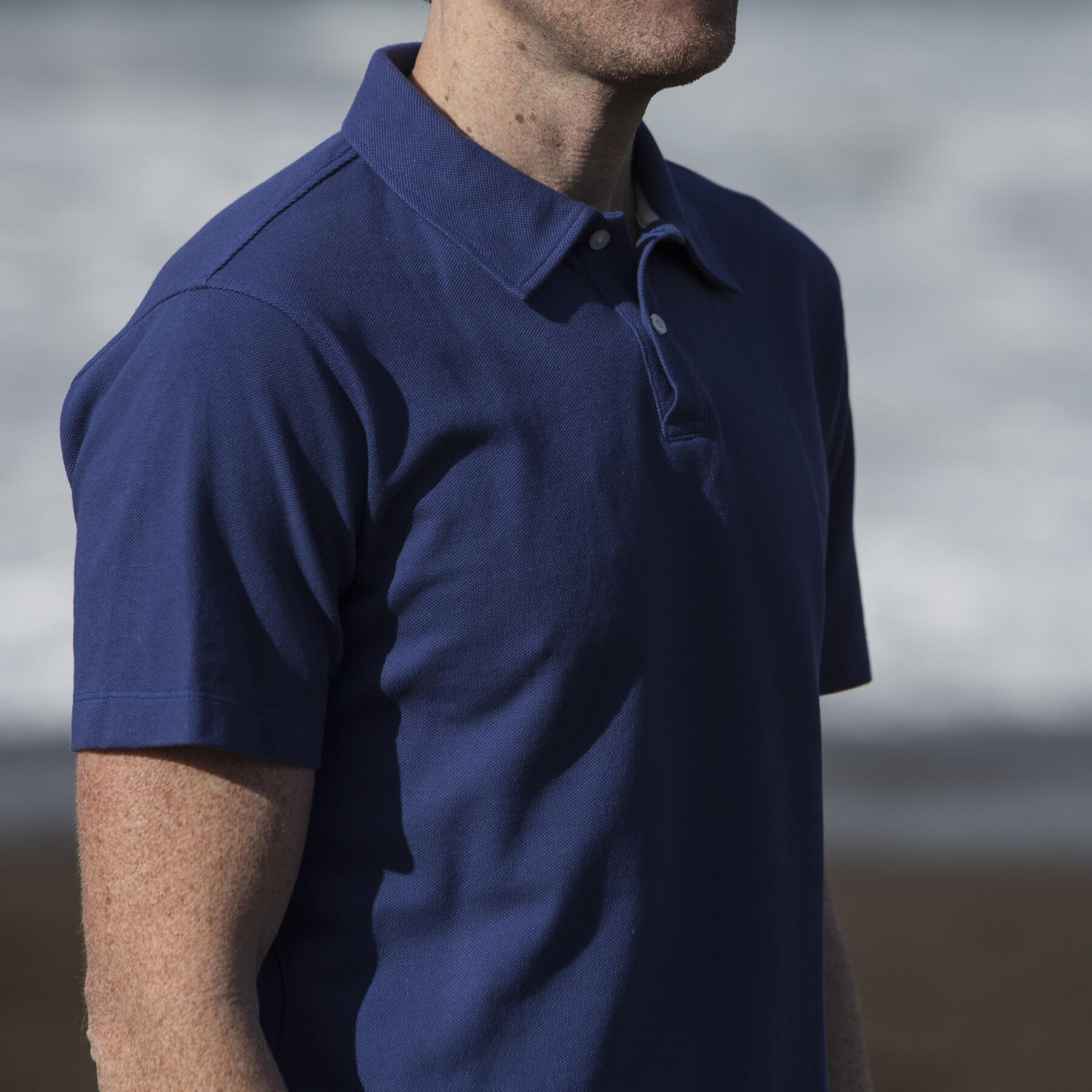 gustin japan pique polo purple