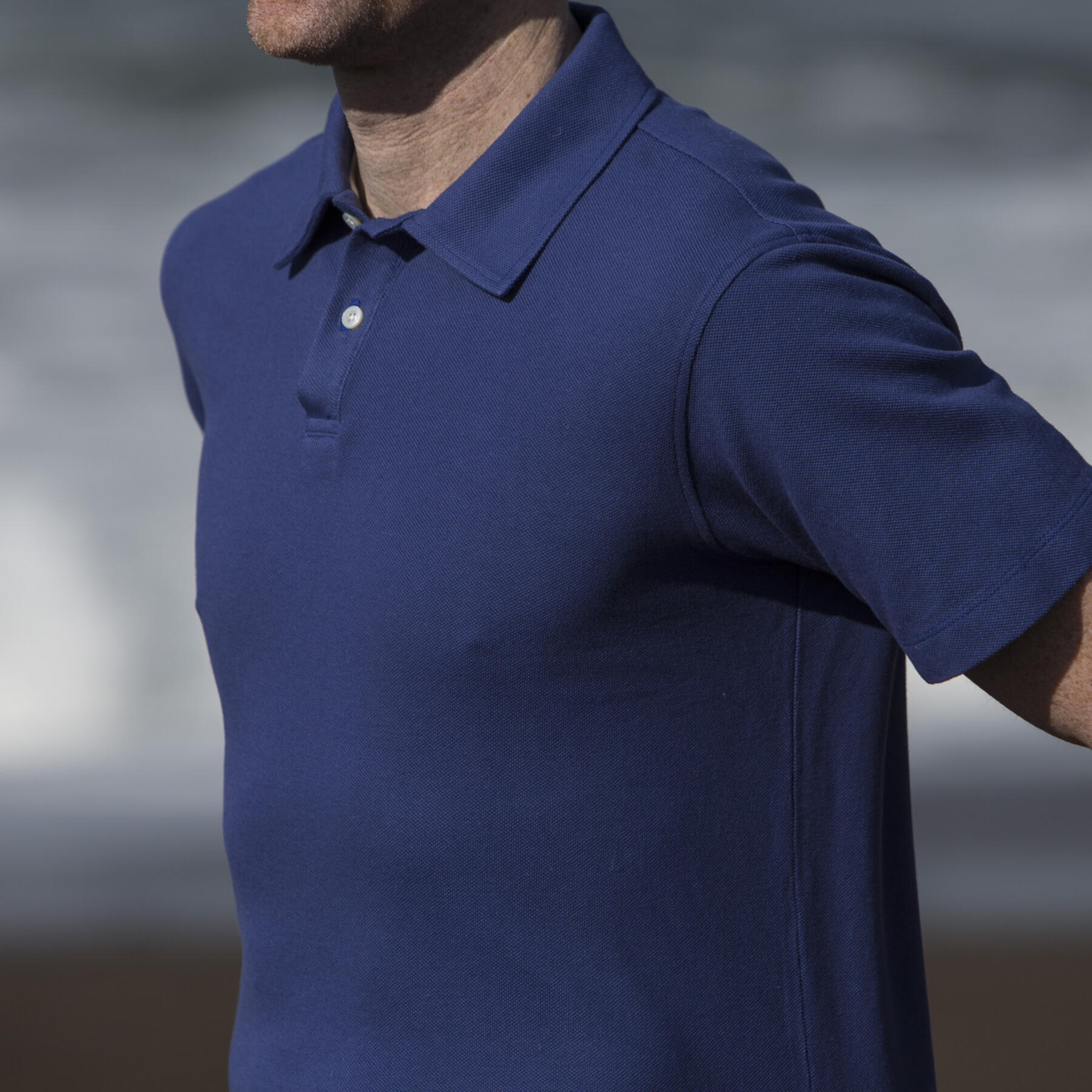 gustin japan pique polo purple