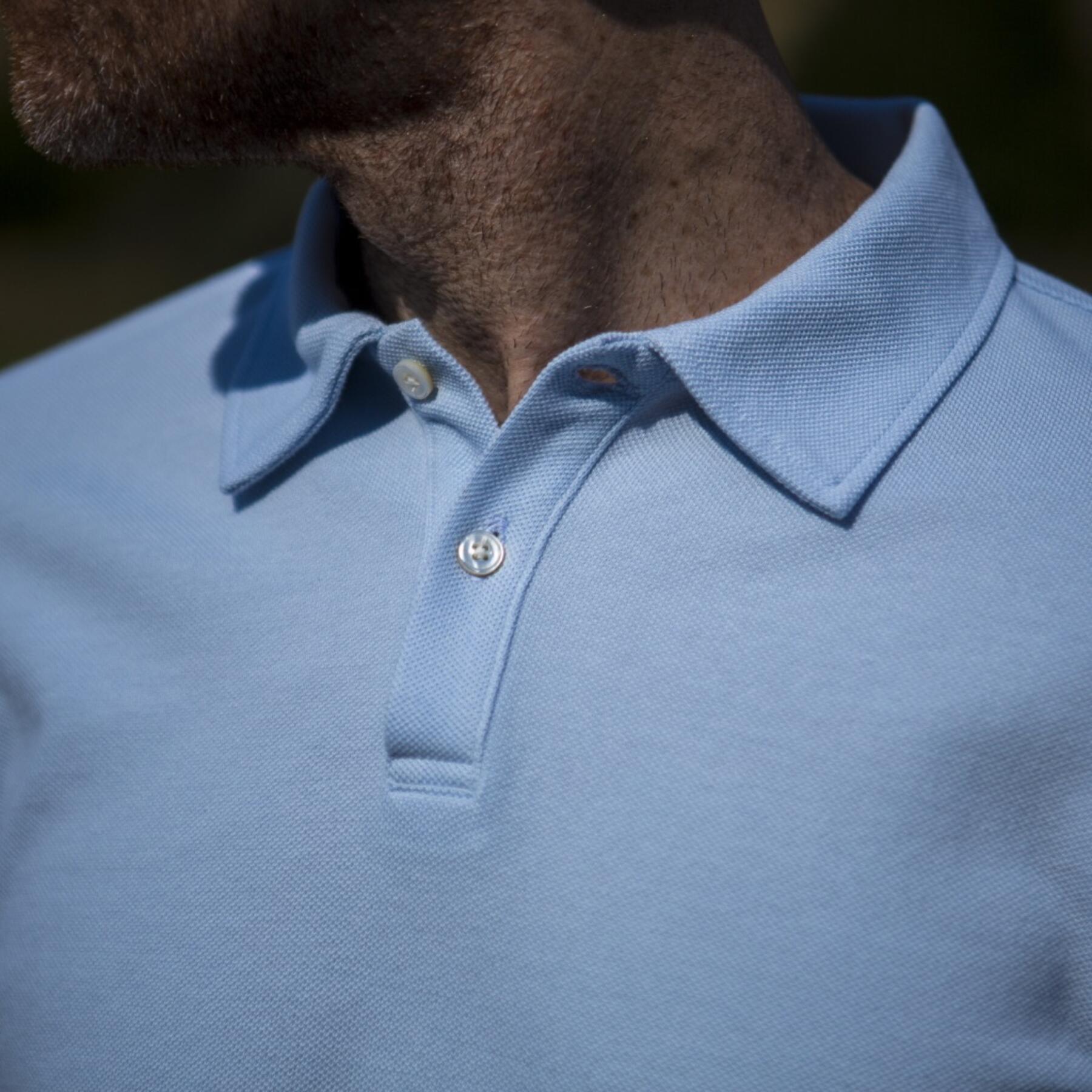 gustin japan long sleeve pique polo sky