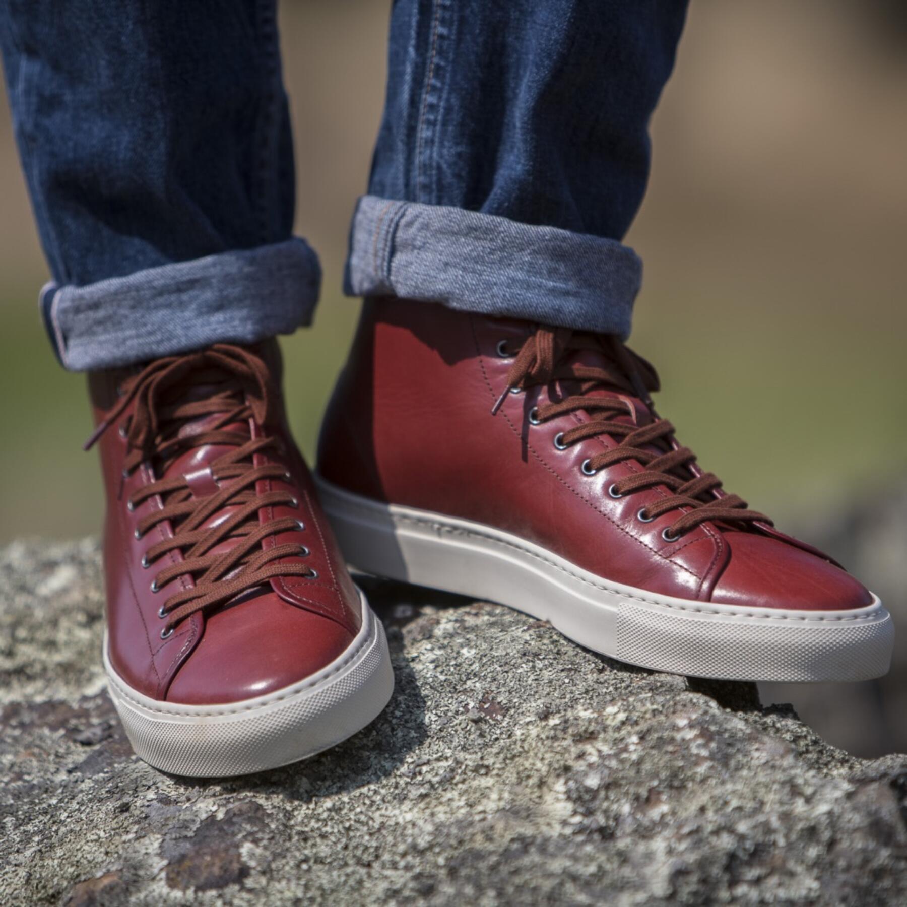 gustin red rust high top