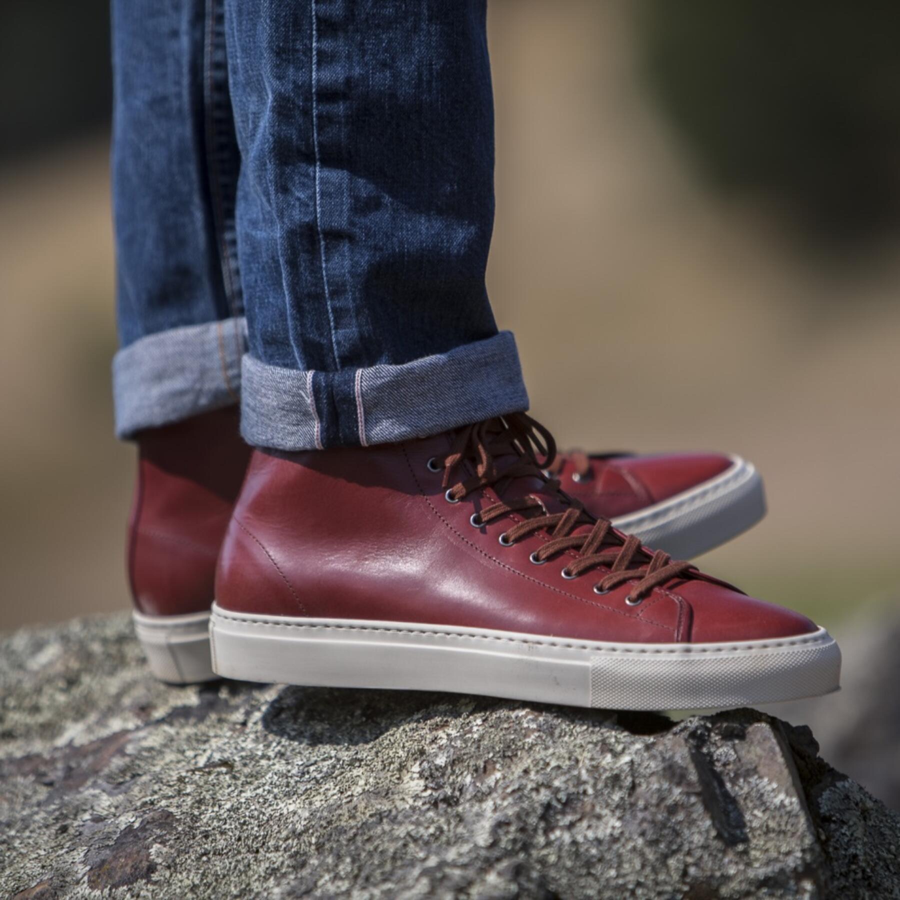 gustin red rust high top