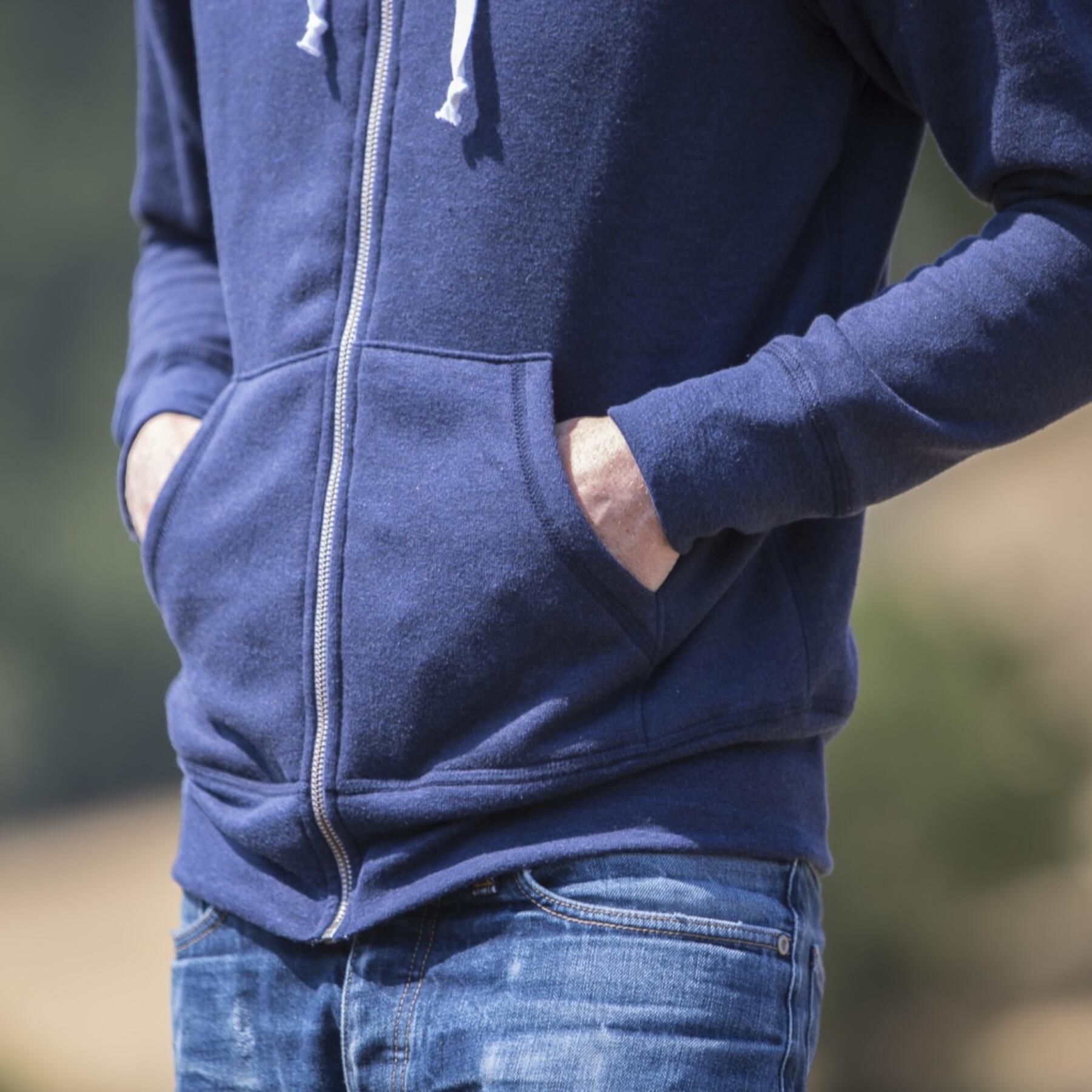 gustin fleece hoodie - vintage blue