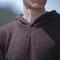 gustin red rust french terry hoodie