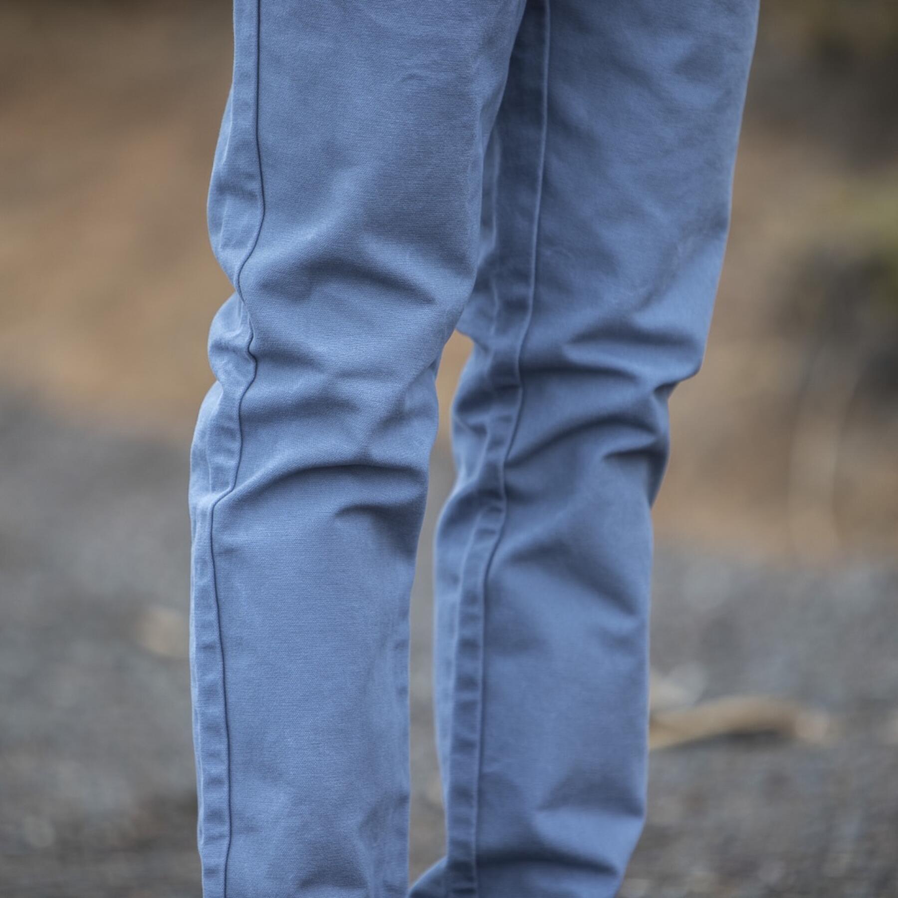 gustin #96 cornflower blue duck canvas chino