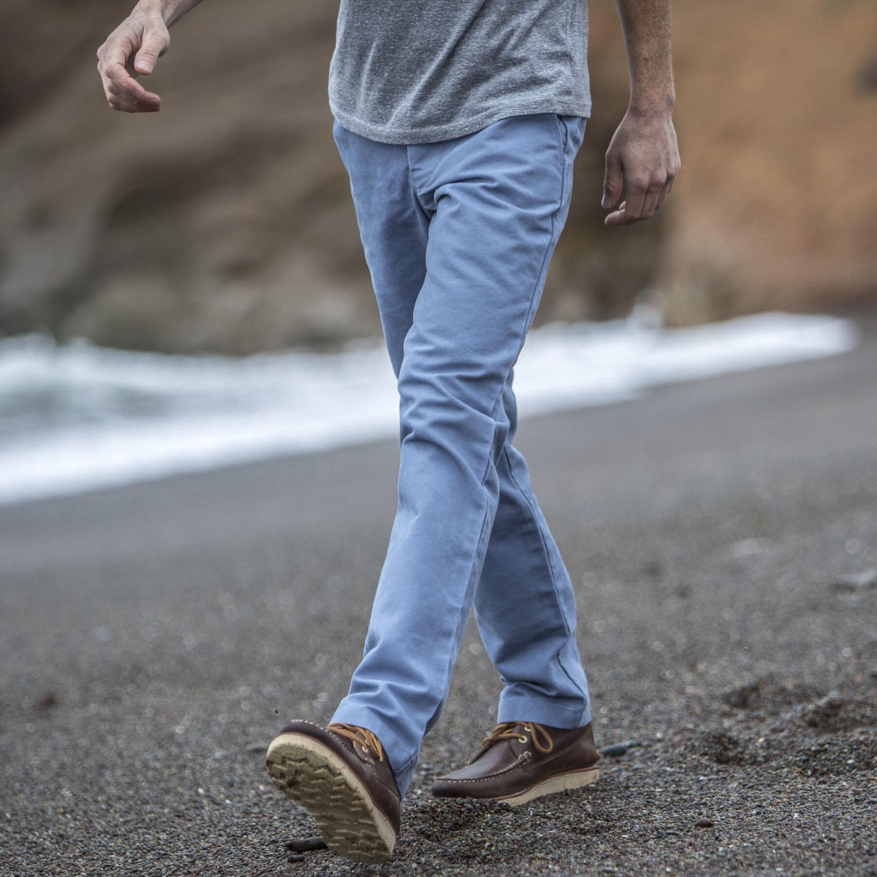 gustin #96 cornflower blue duck canvas chino