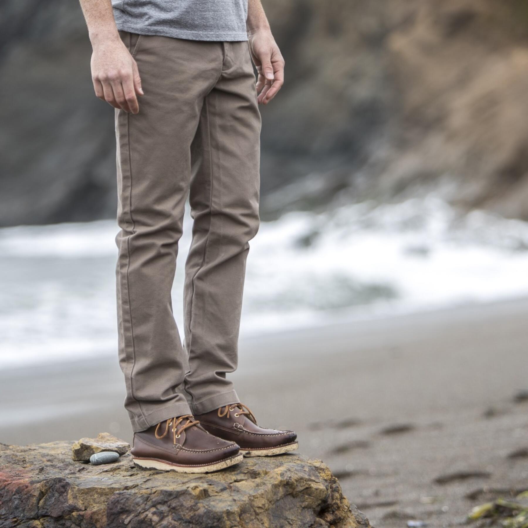 gustin #98 antique brown duck canvas chino