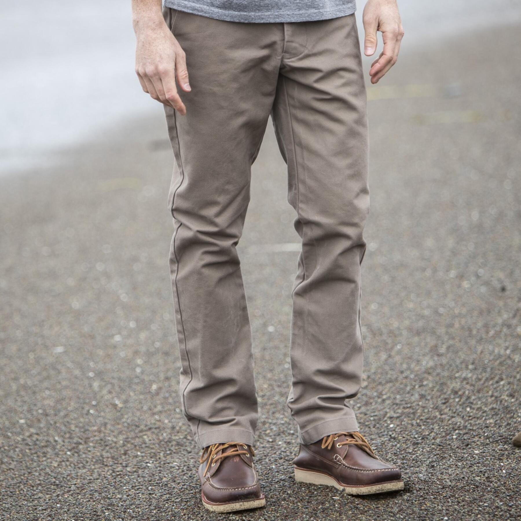 gustin #98 antique brown duck canvas chino