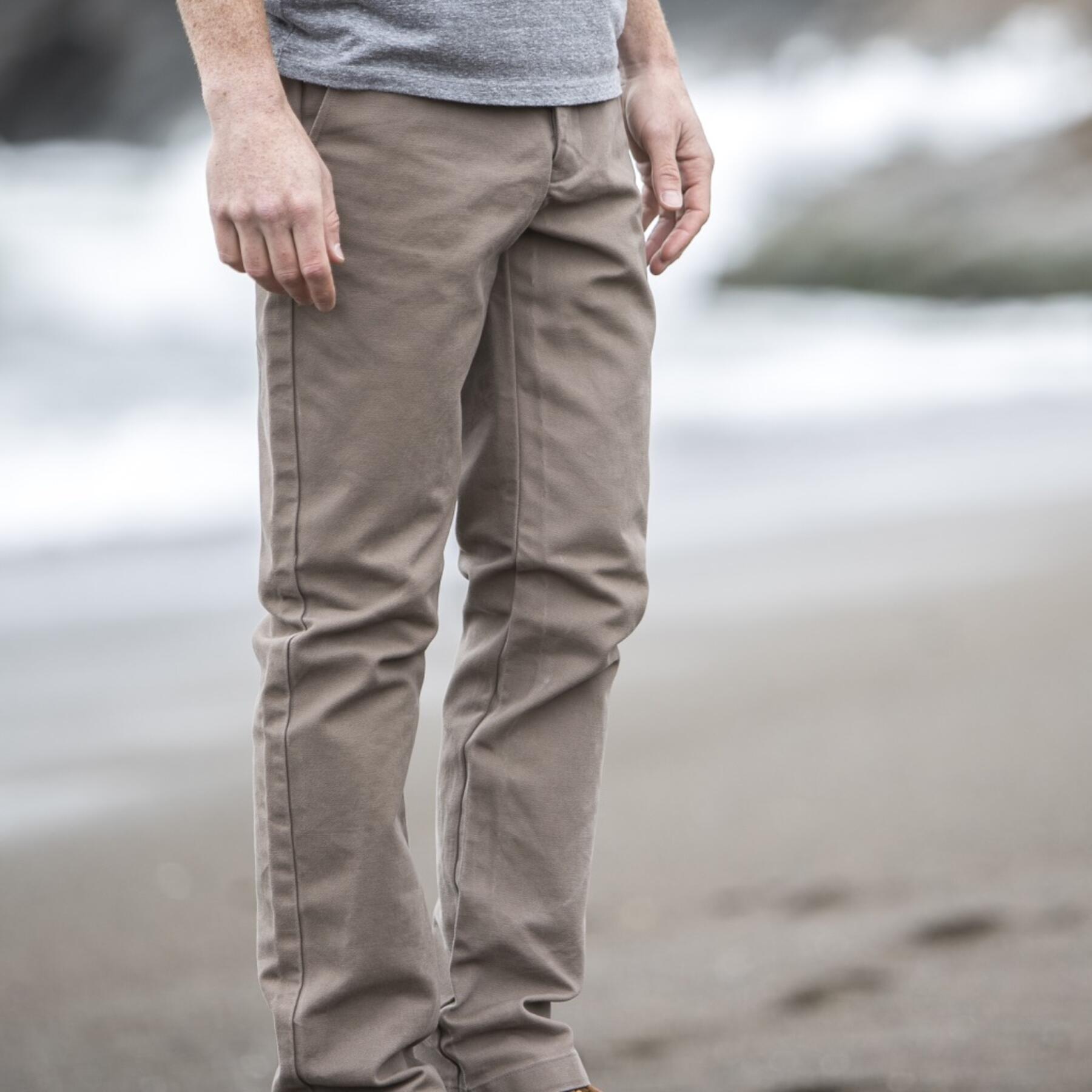 gustin #98 antique brown duck canvas chino
