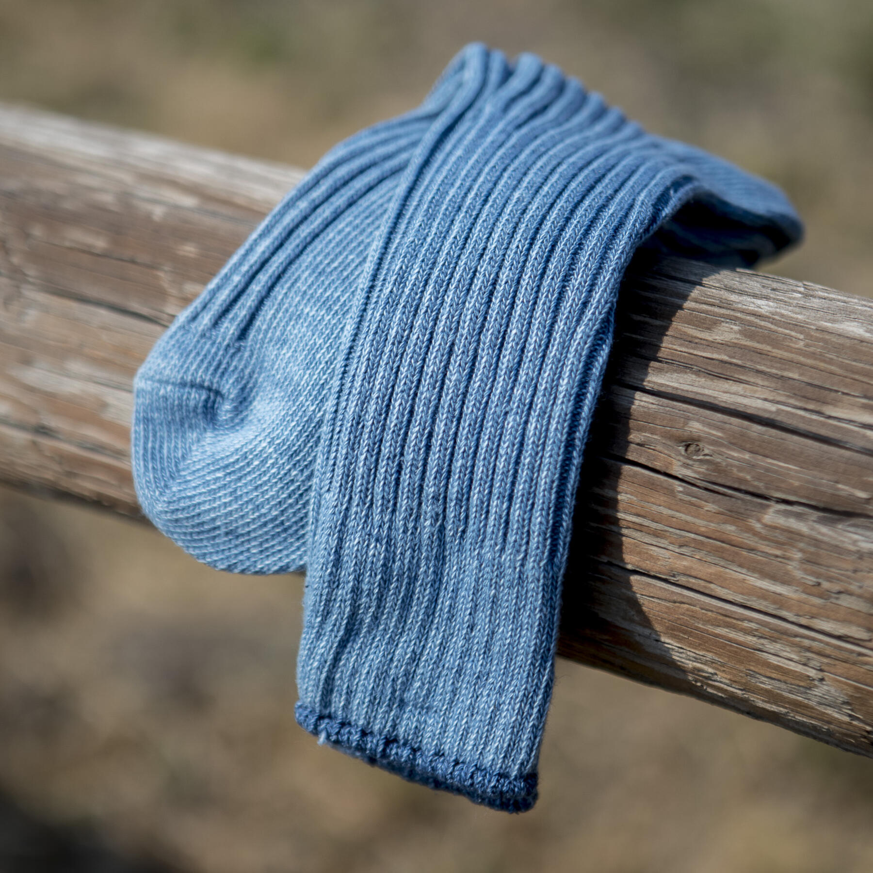 gustin japan indigo rib sock 3pk