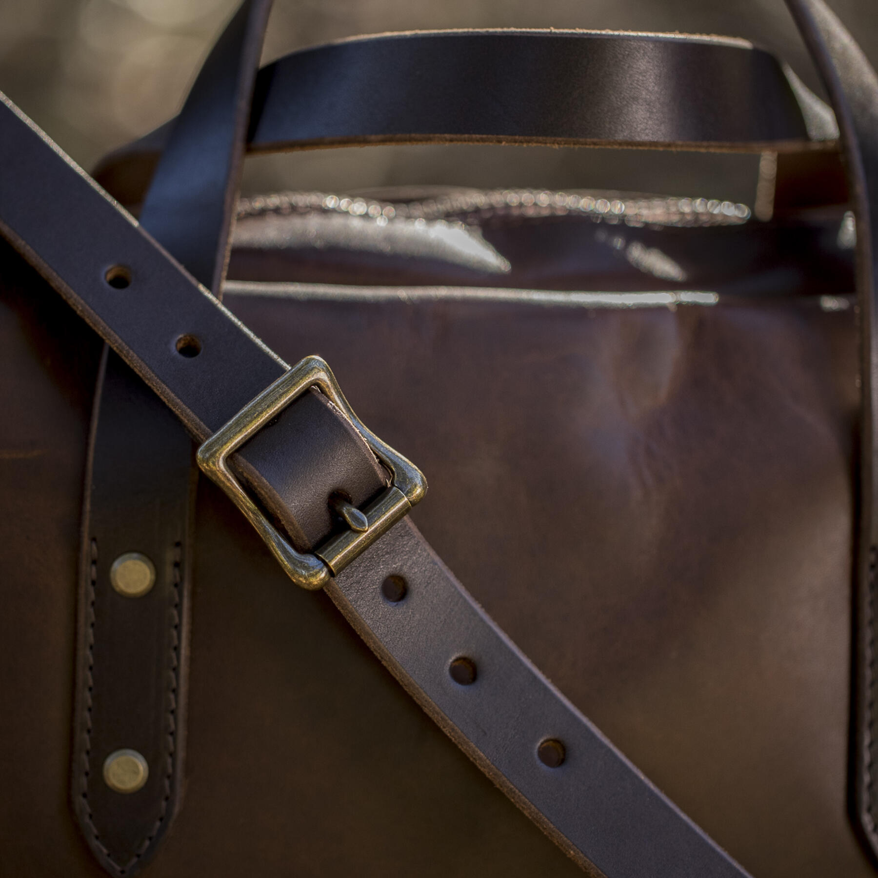 gustin horween briefcase - nut brown dublin