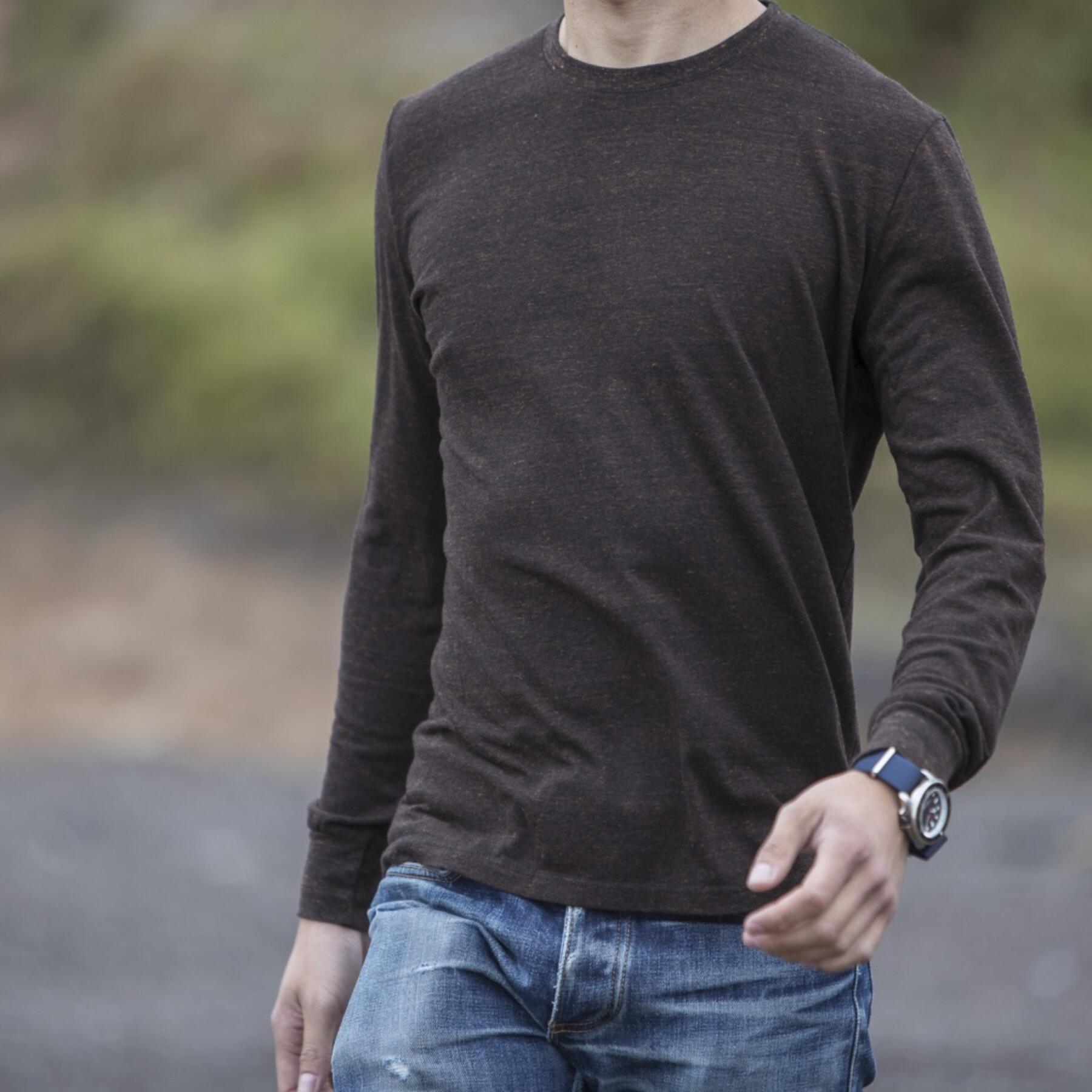 gustin heather earth long sleeve t-shirt 2pk