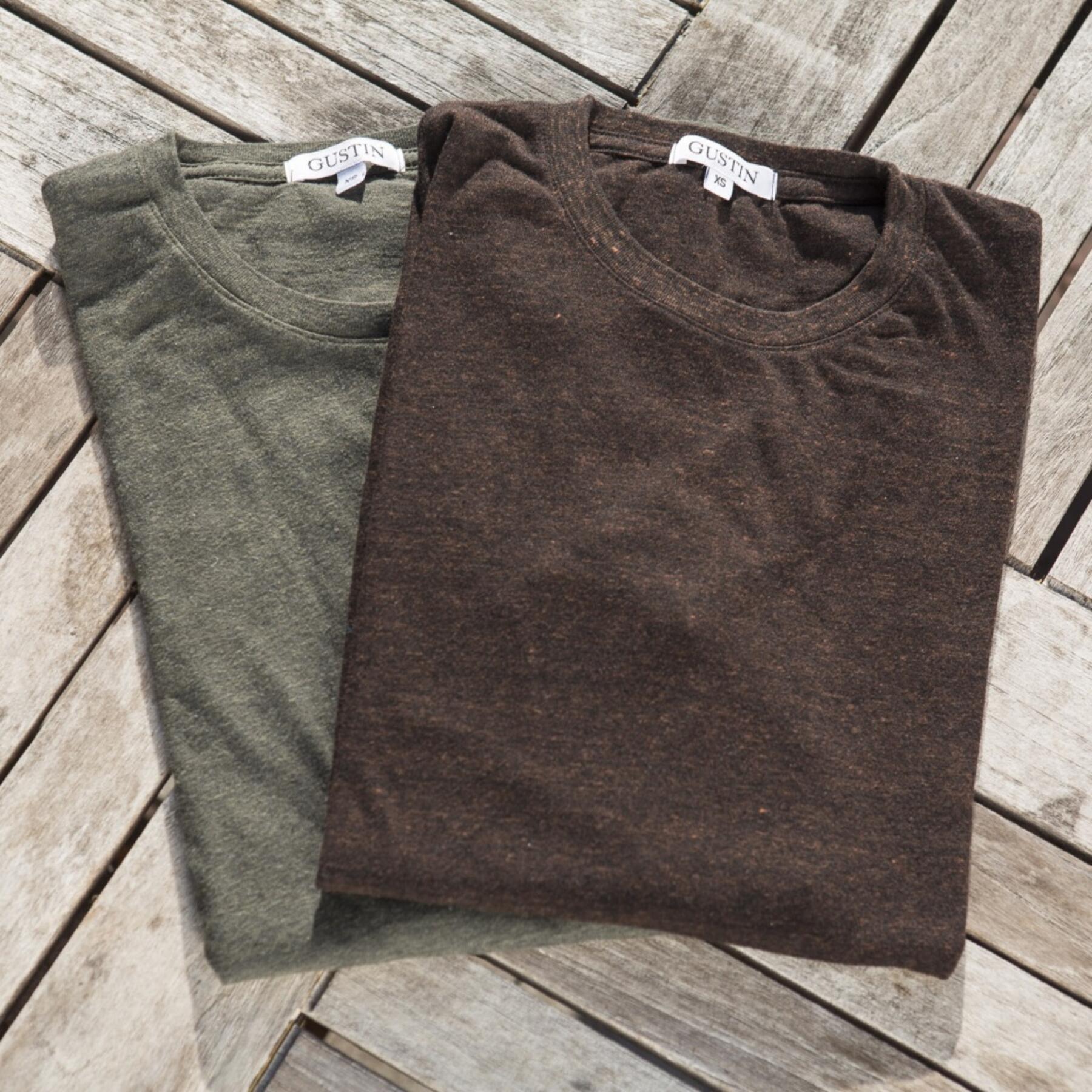gustin heather earth long sleeve t-shirt 2pk