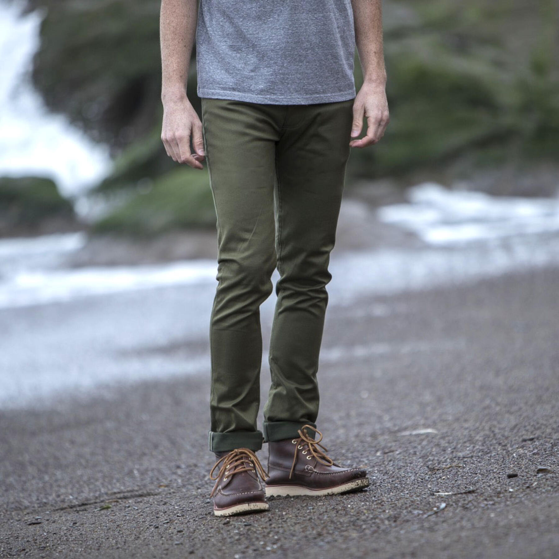 gustin #367 japan selvedge bedford corduroy - olive
