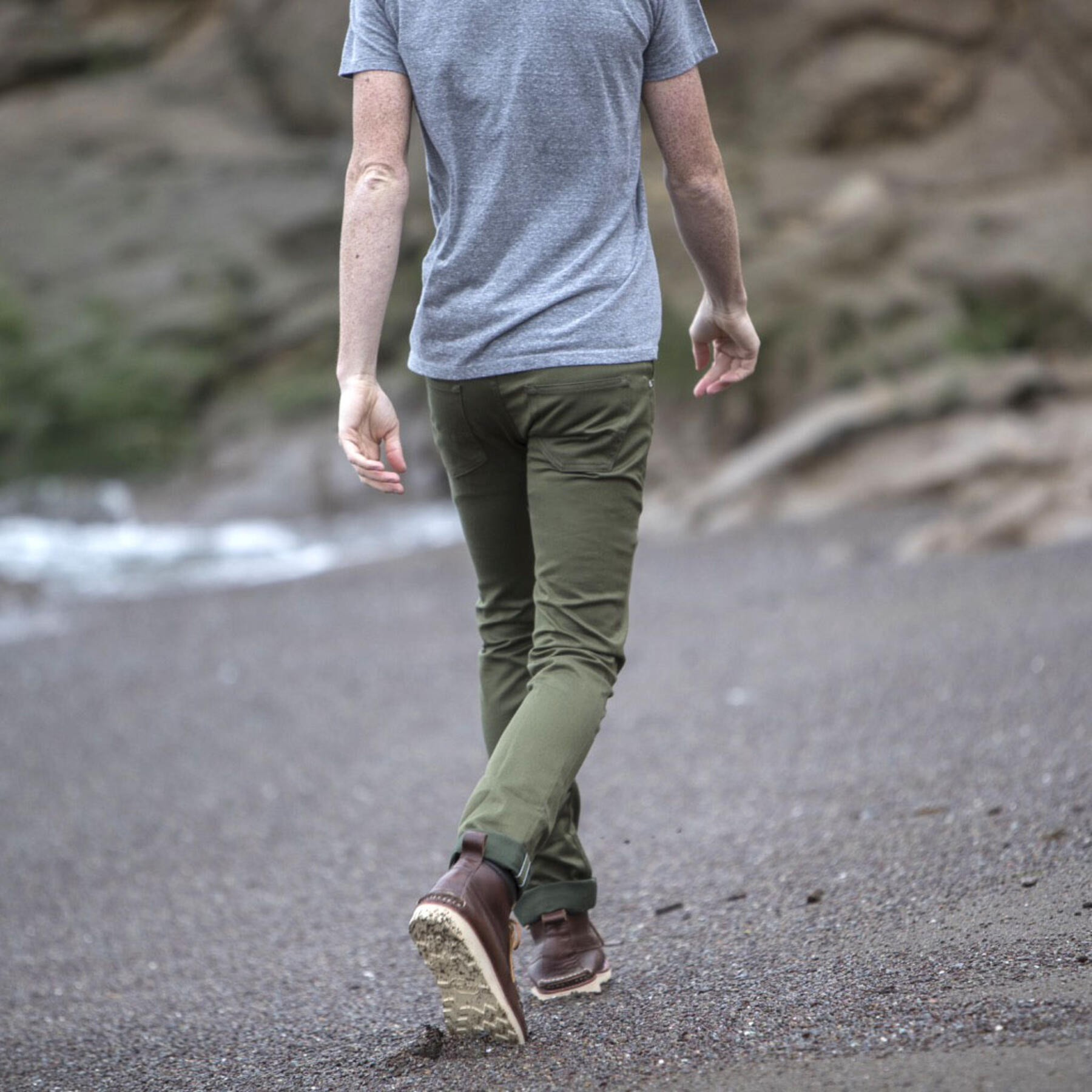 gustin #367 japan selvedge bedford corduroy - olive