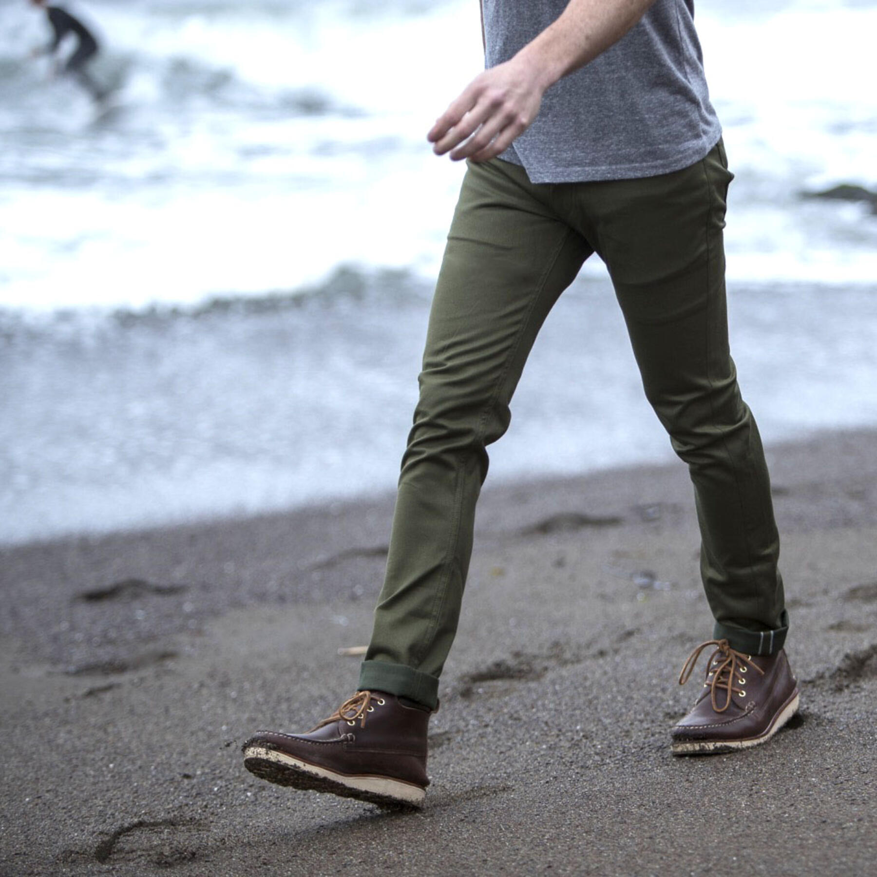gustin #367 japan selvedge bedford corduroy - olive