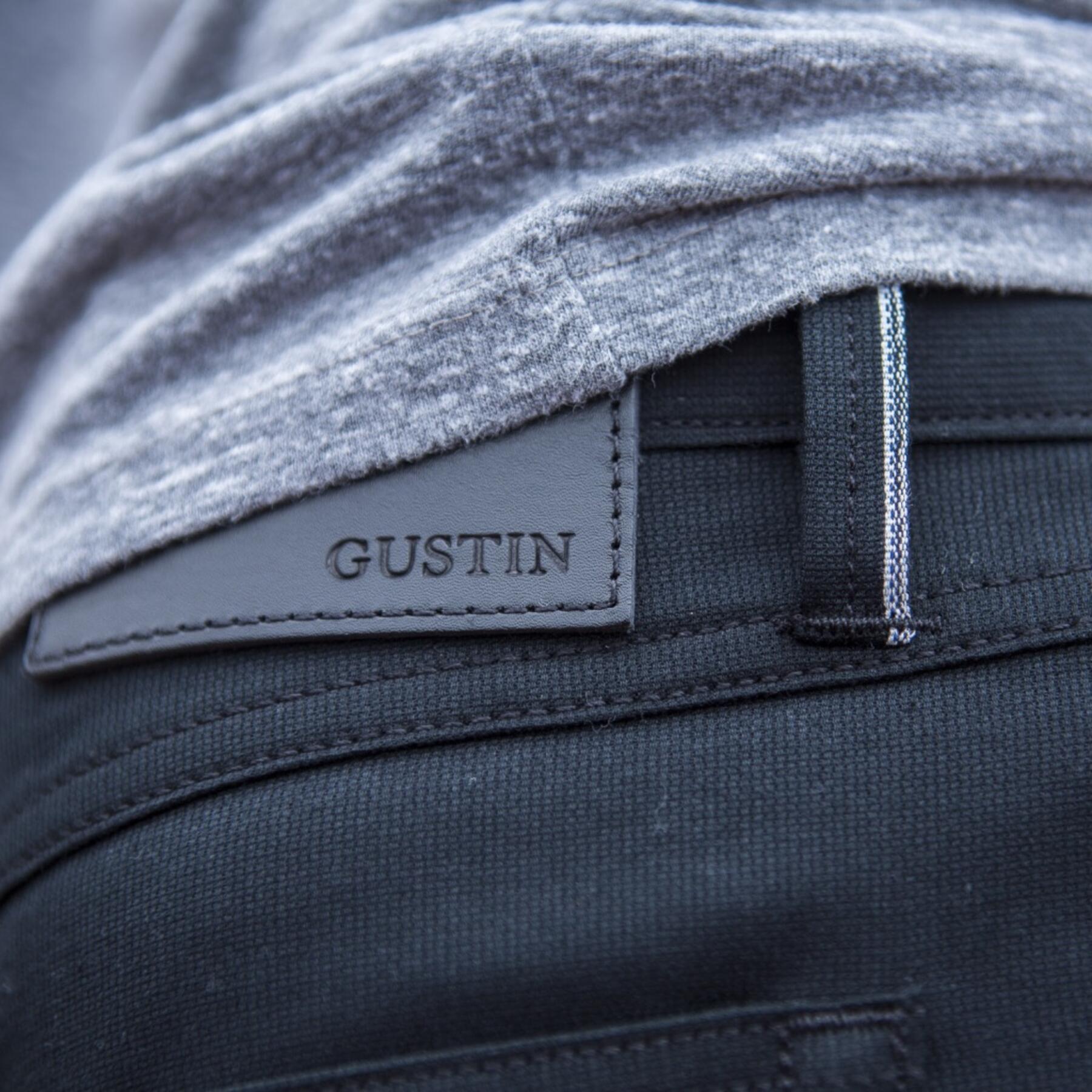 gustin #369 japan selvedge bedford corduroy - black