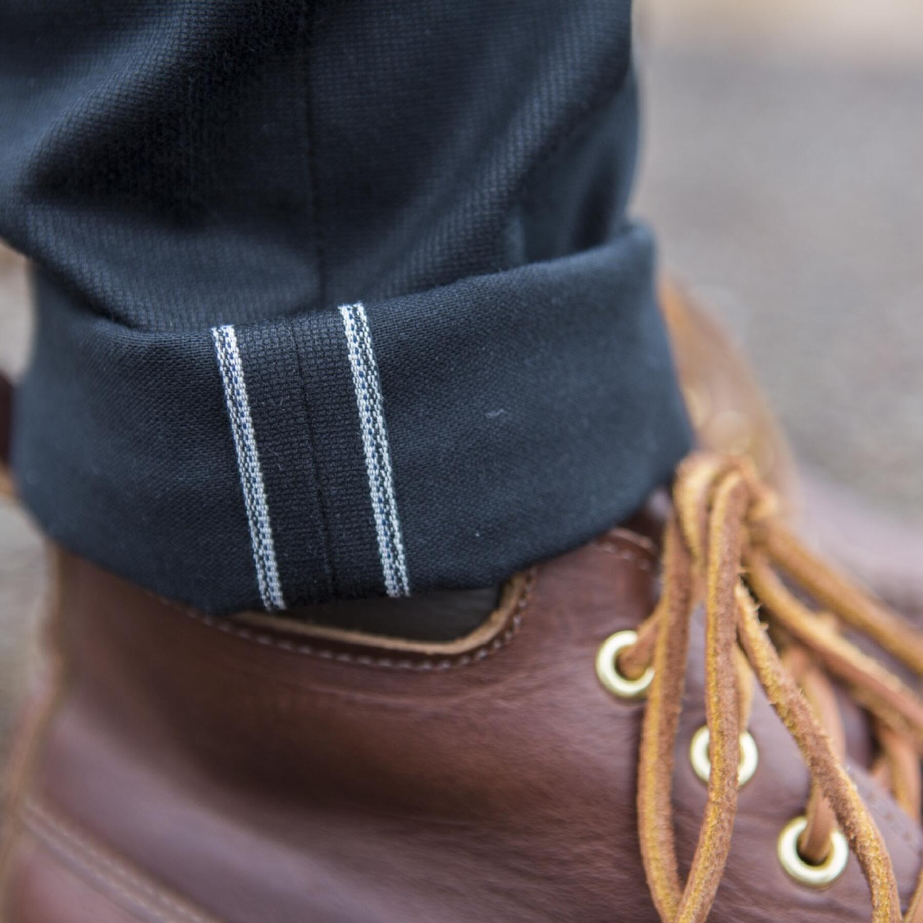 gustin #369 japan selvedge bedford corduroy - black