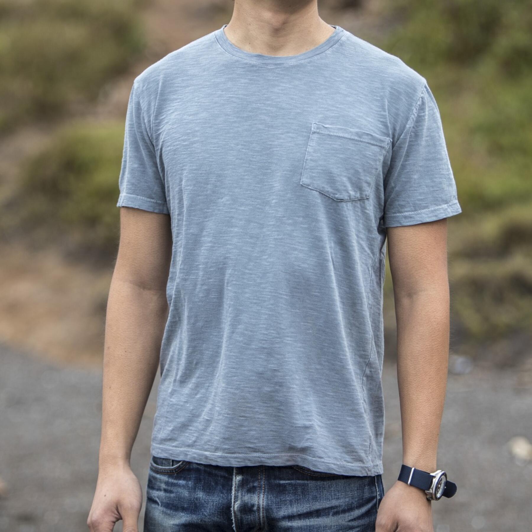 gustin slub pocket t-shirt 3 pack (slate, ocean, oatmeal)