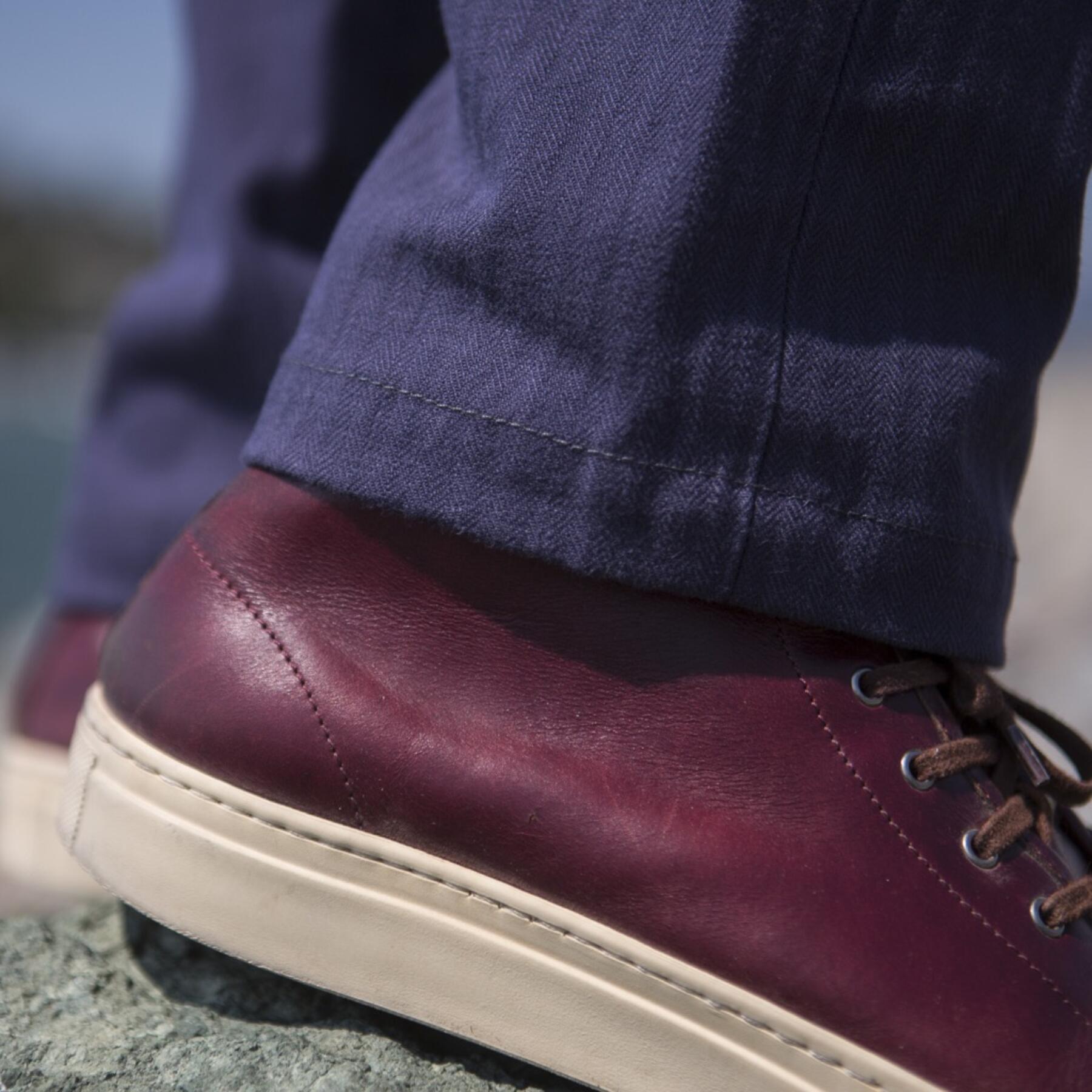 gustin #142 japan vintage navy herringbone chinos