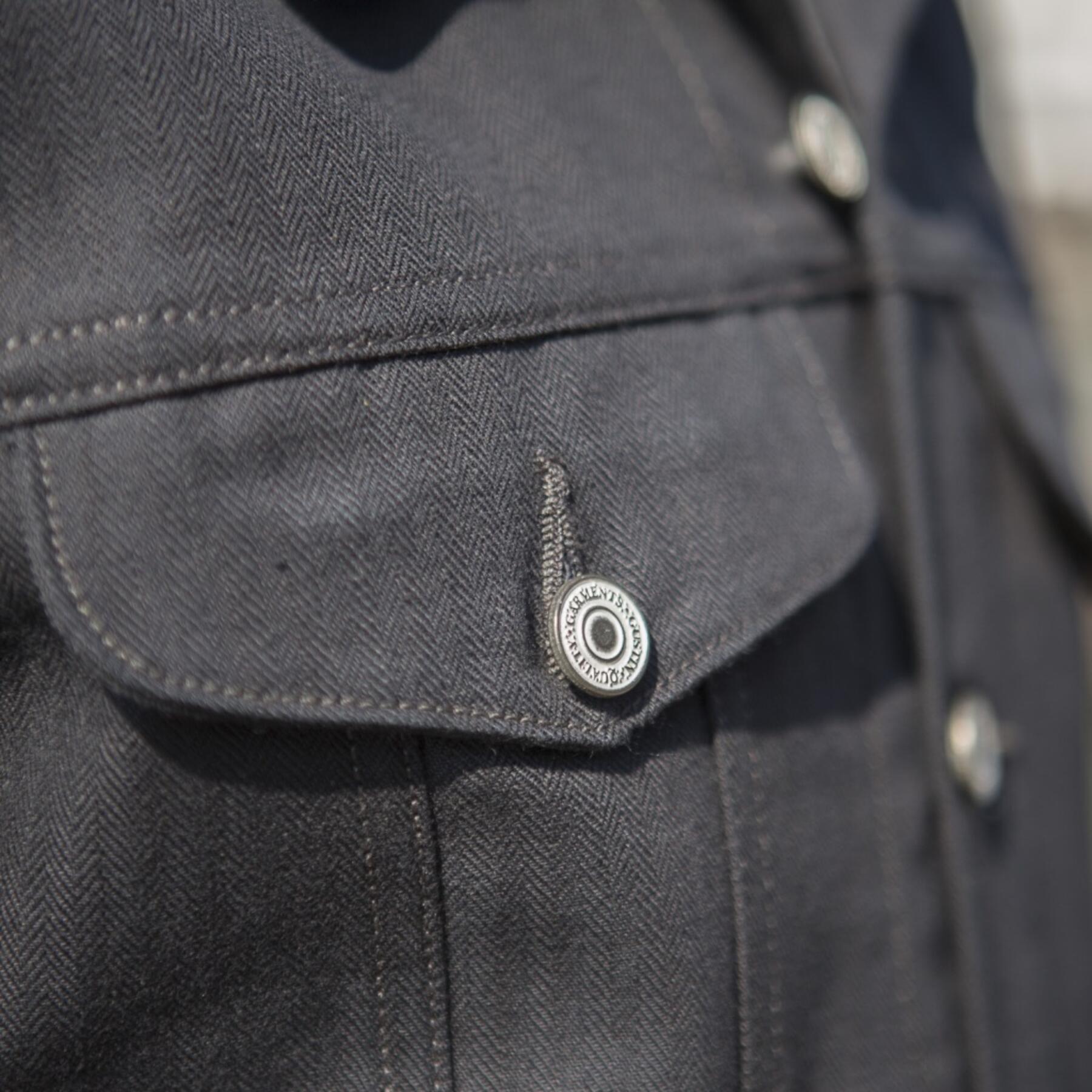 gustin japan herringbone trucker - black