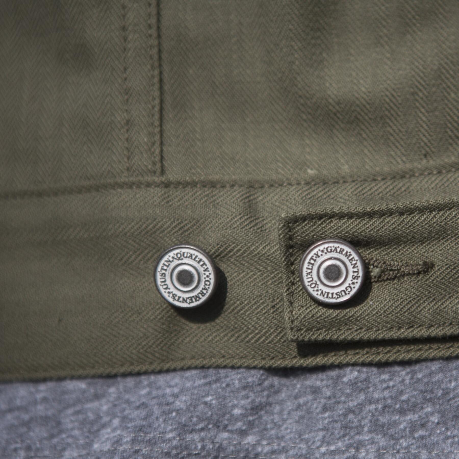 gustin japan herringbone trucker - olive