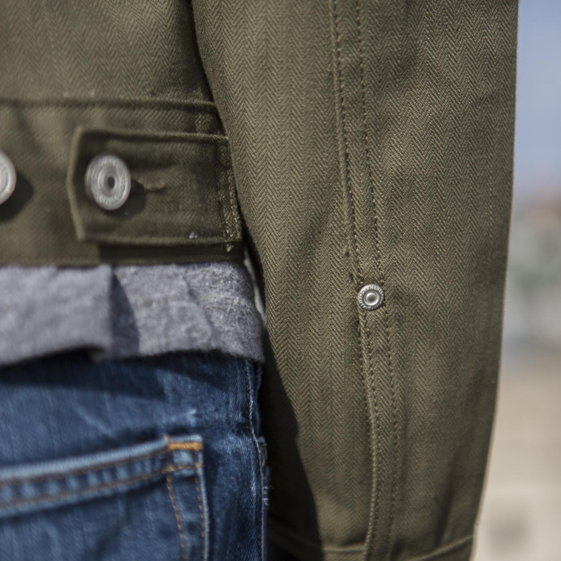 gustin japan herringbone trucker - olive
