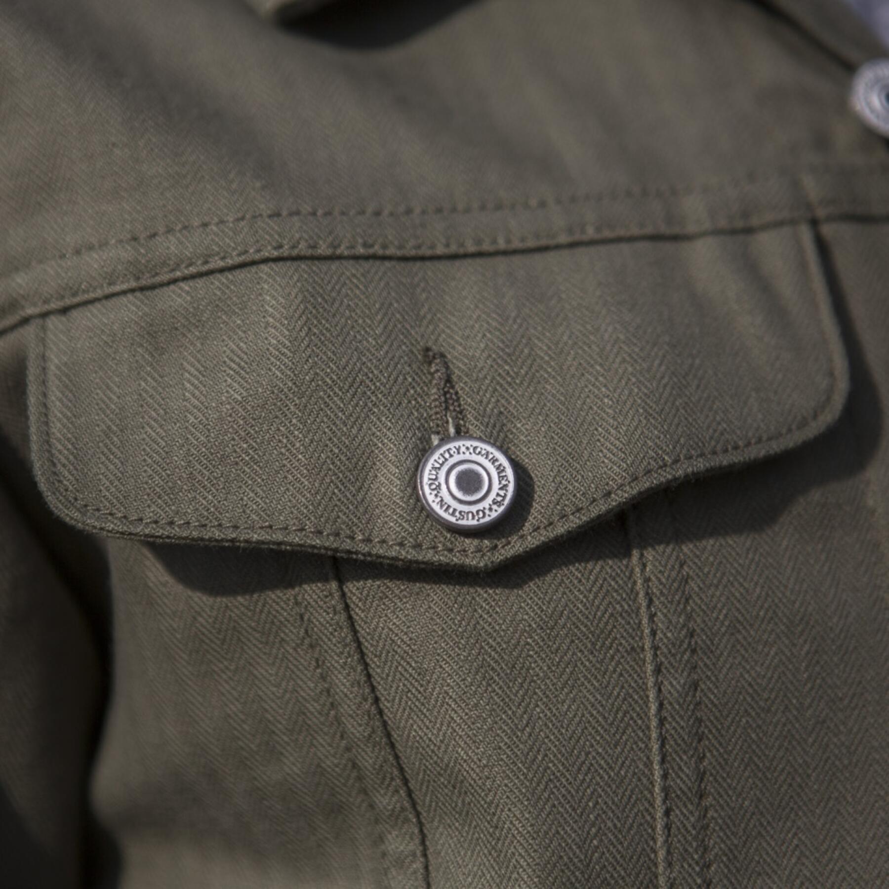 gustin japan herringbone trucker - olive