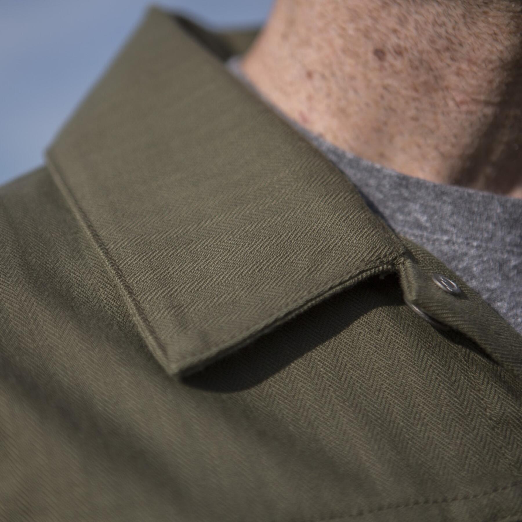 gustin japan herringbone trucker - olive